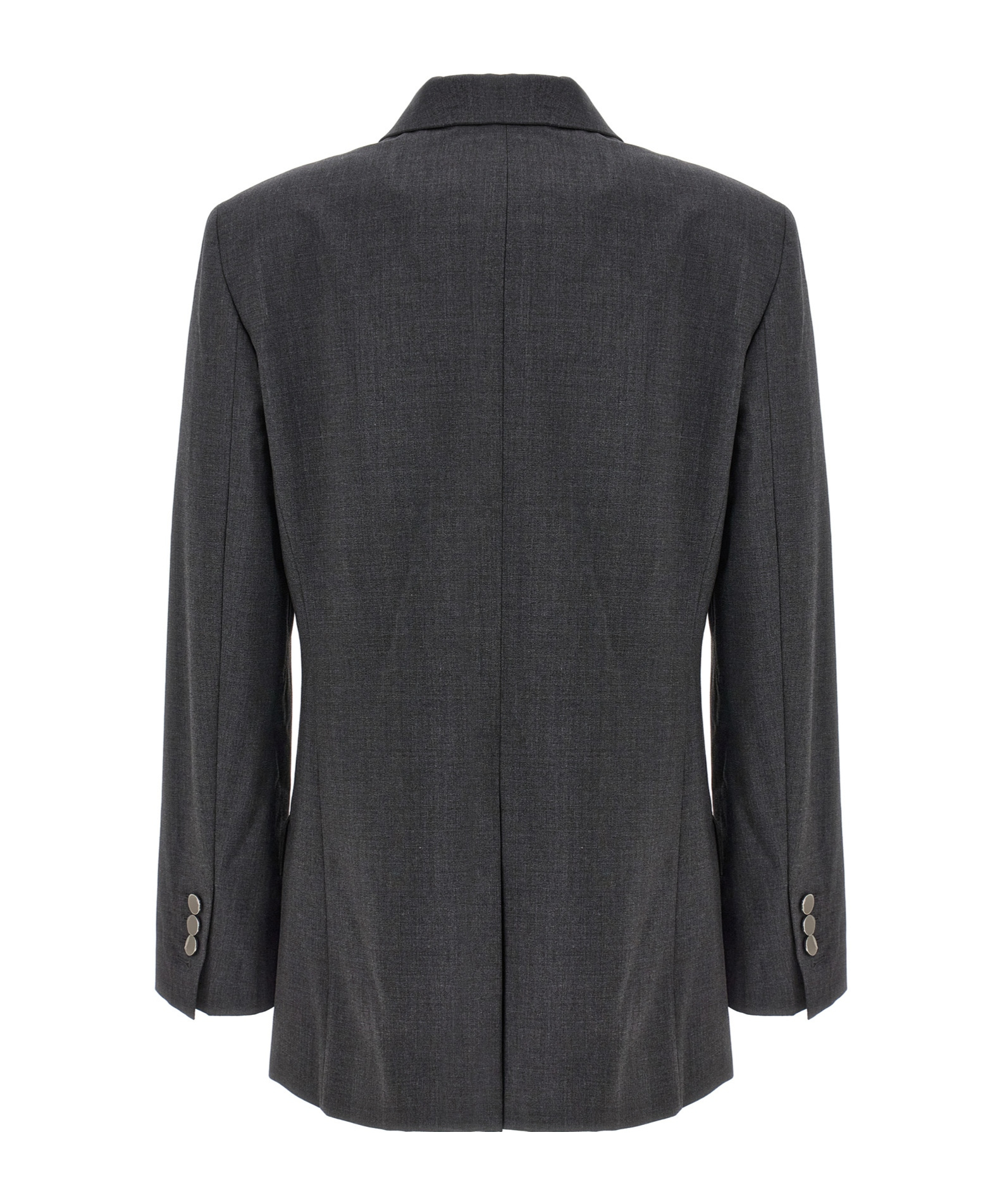 Theory Tailored Jacket With Button Detailing And Structured Shoulders In Black