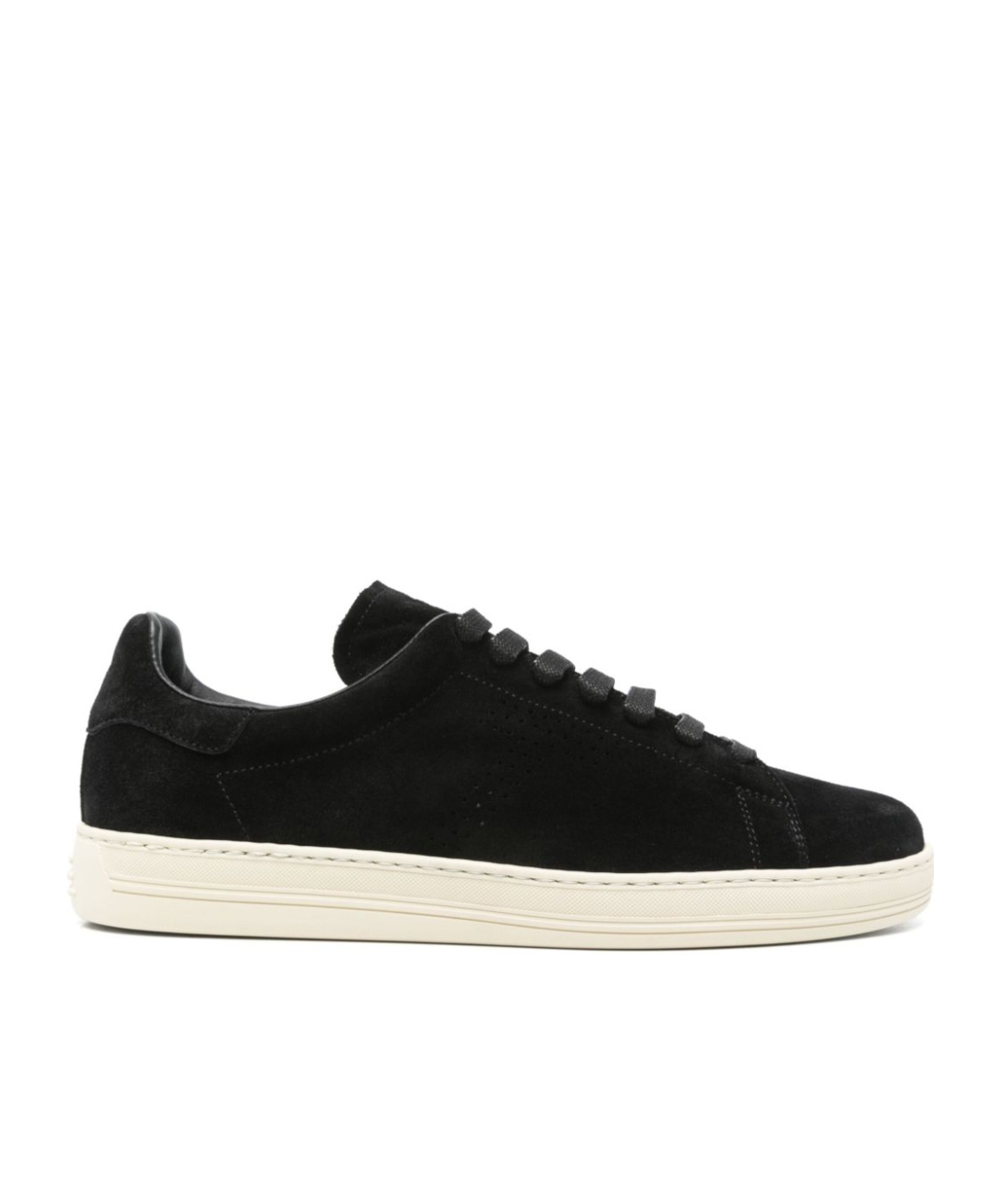 Tom Ford Suede Low-top Sneakers Warwick Silhouette Toe Rubber Sole In Black