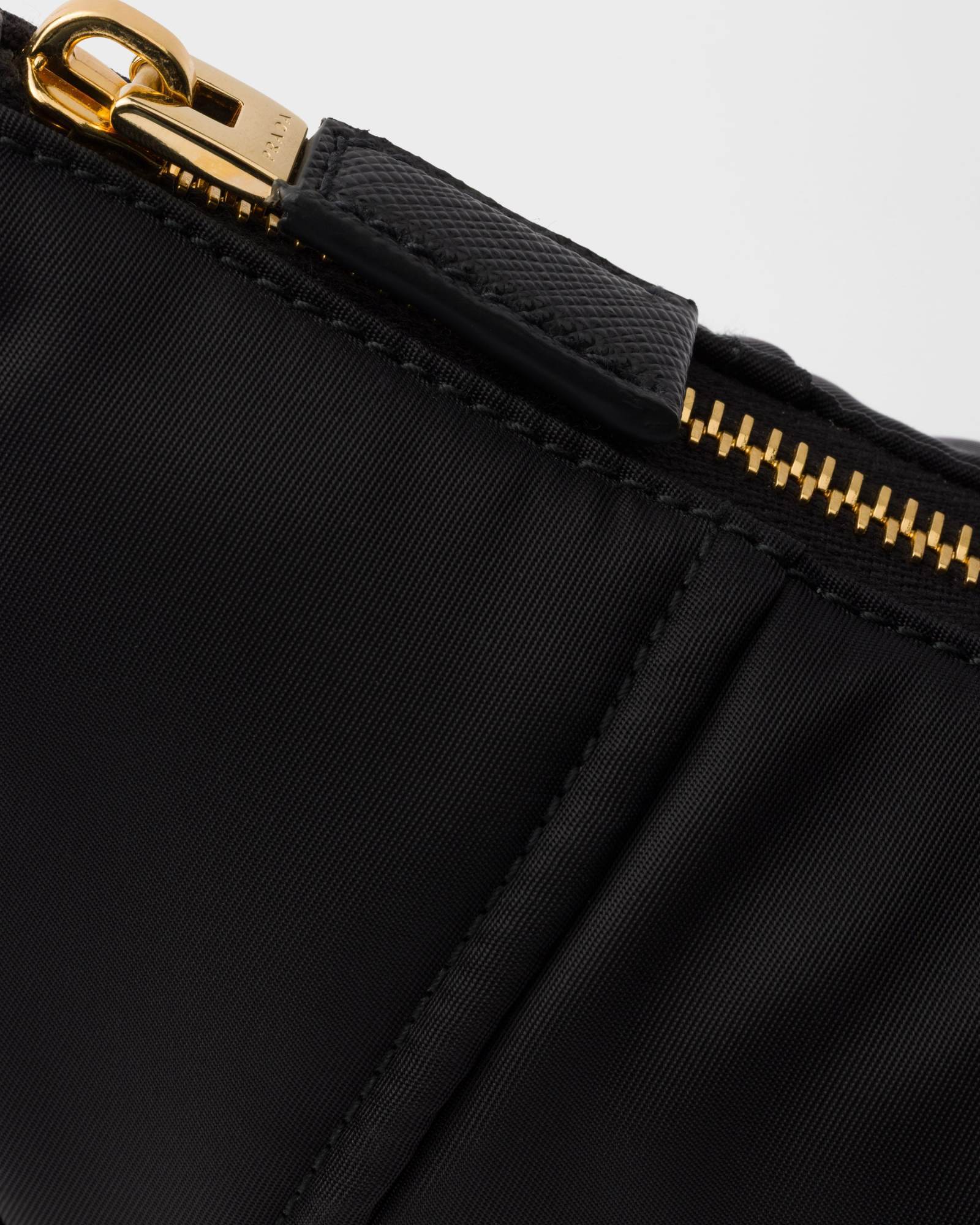 Prada Women's Re-nylondemi-lune Shoulder Bag In Black