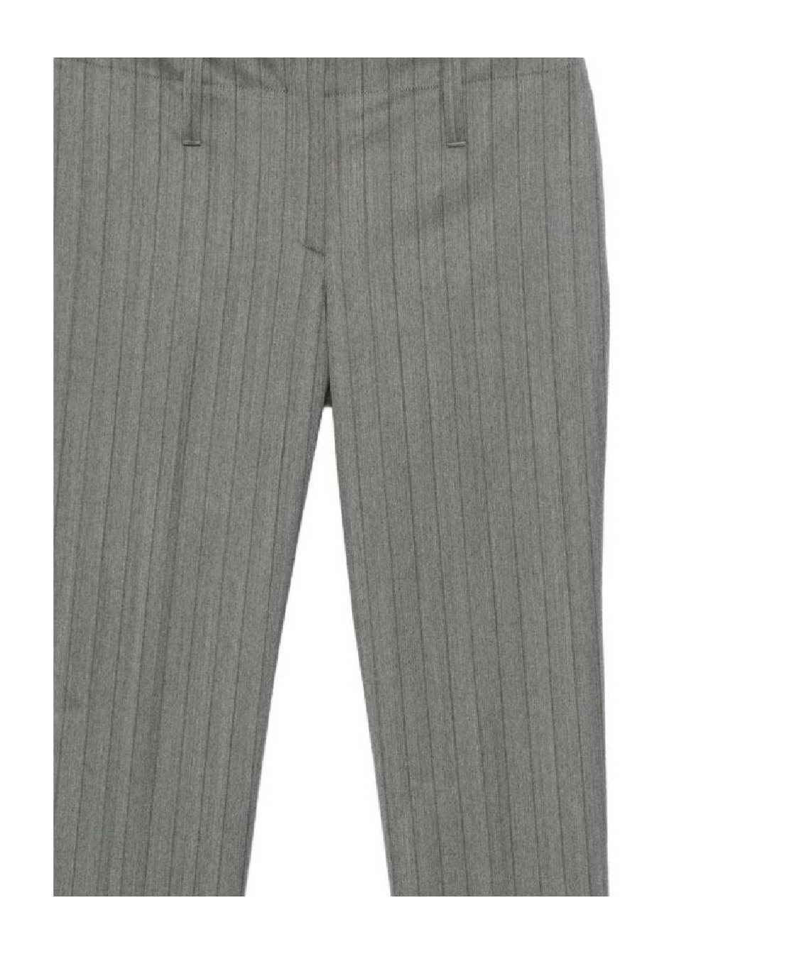 Alexander Mcqueen Belt Loops Slacks In Gray