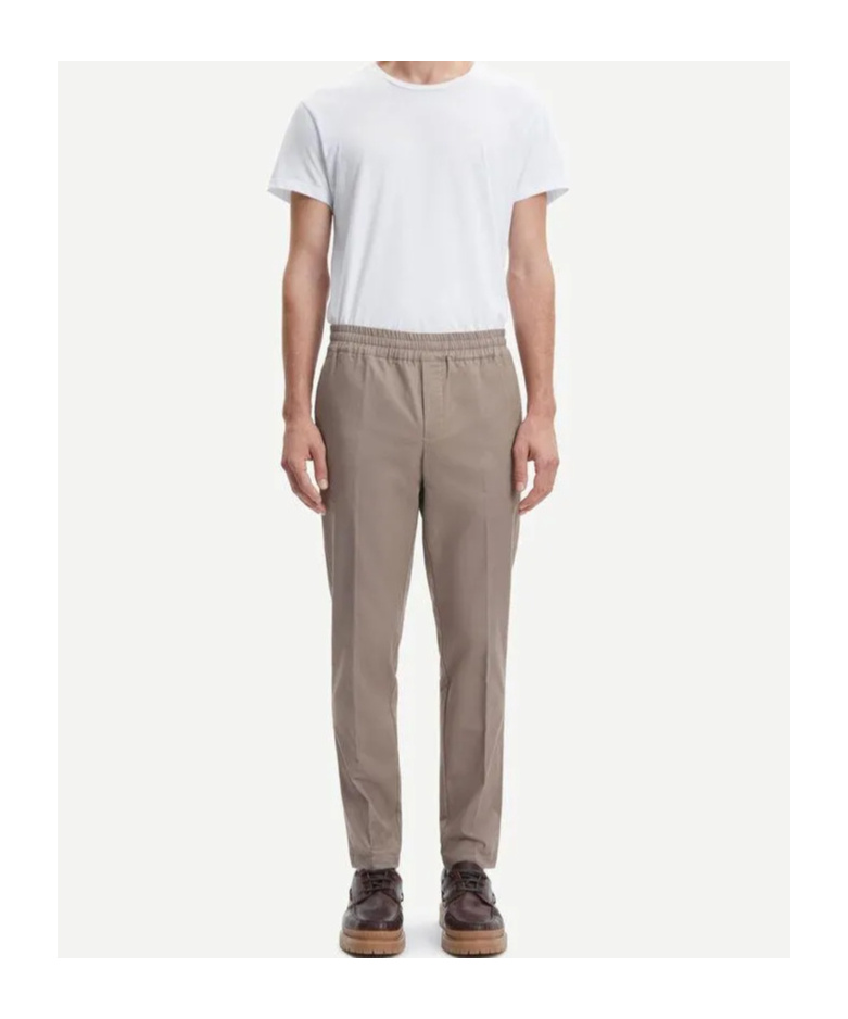 Samsoe & Samsoe Elastic Casual Pants In Brown