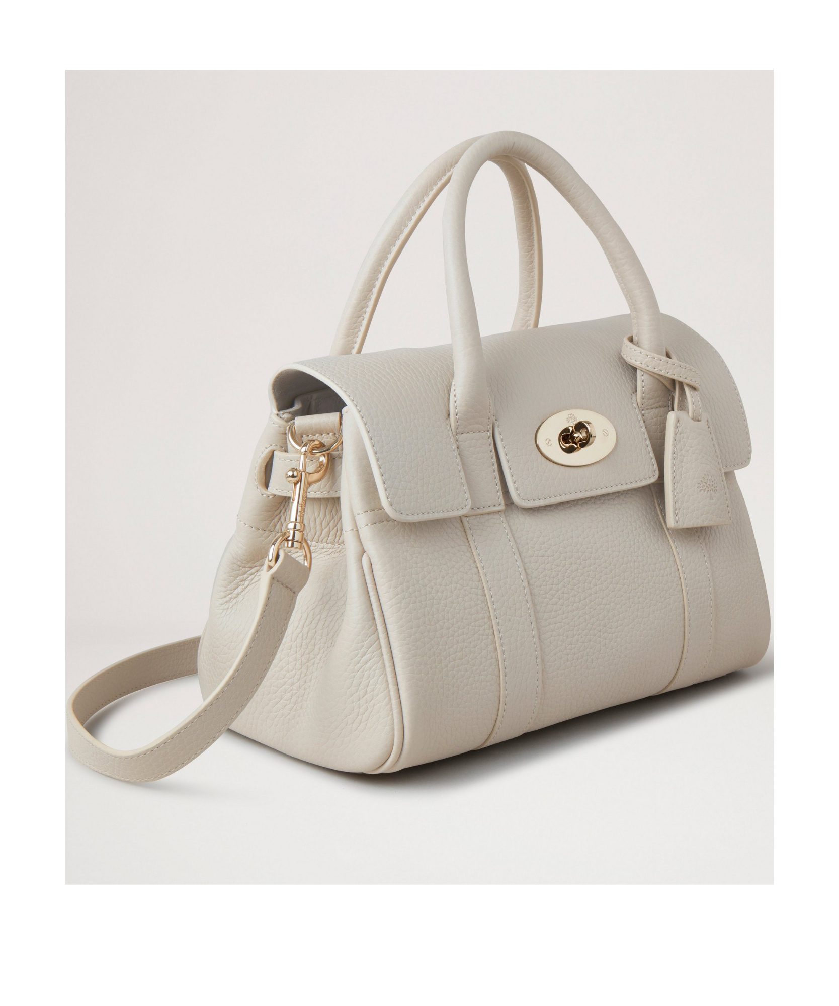 Mulberry Small Bayswater Leather Tote Bag In Nude