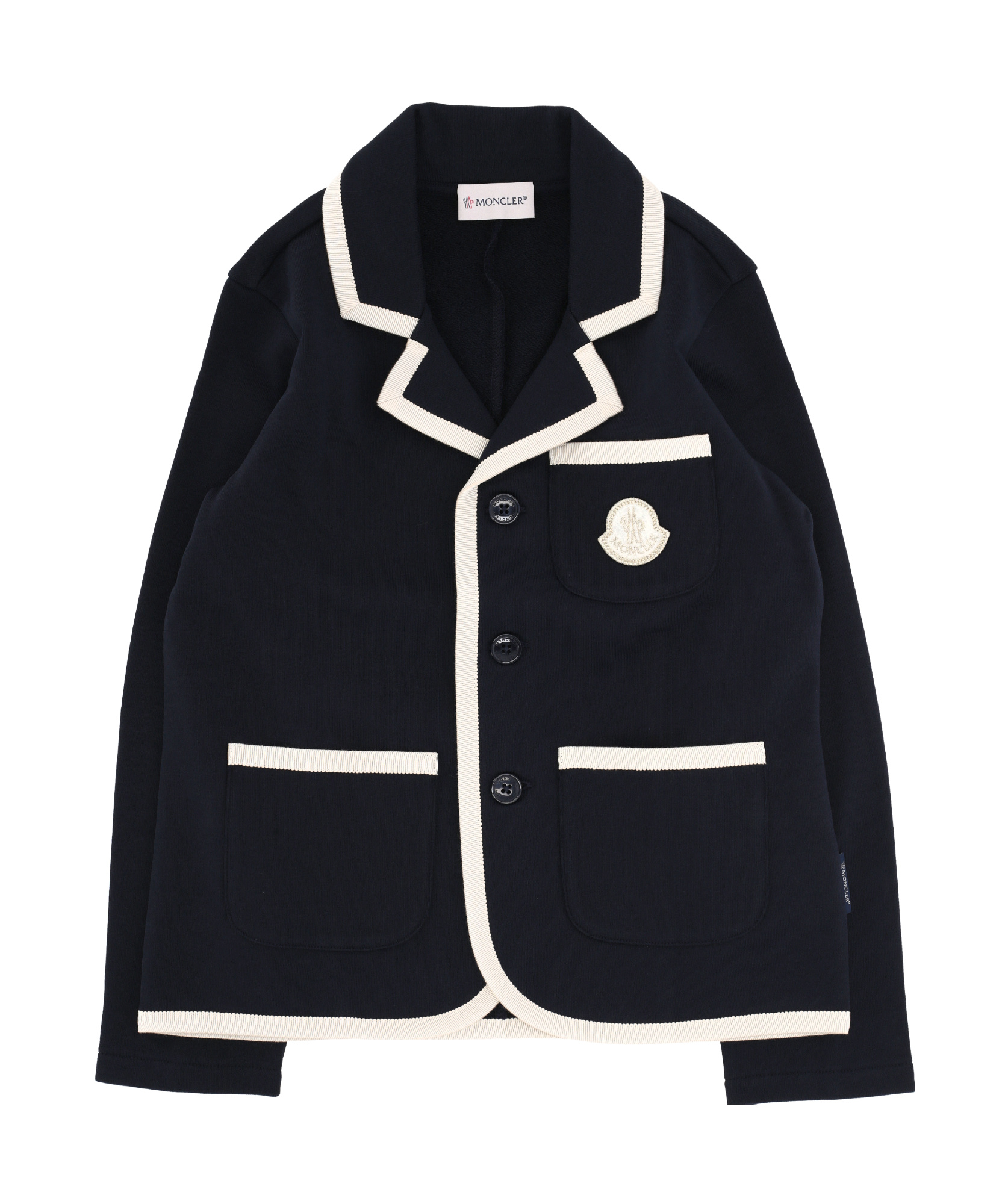 Moncler Long-sleeved Sweater In Blue