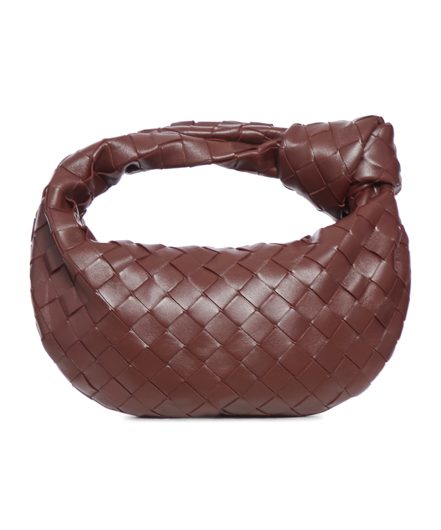 Bottega Veneta Green Mini Jodie Top Handle Bag In Red