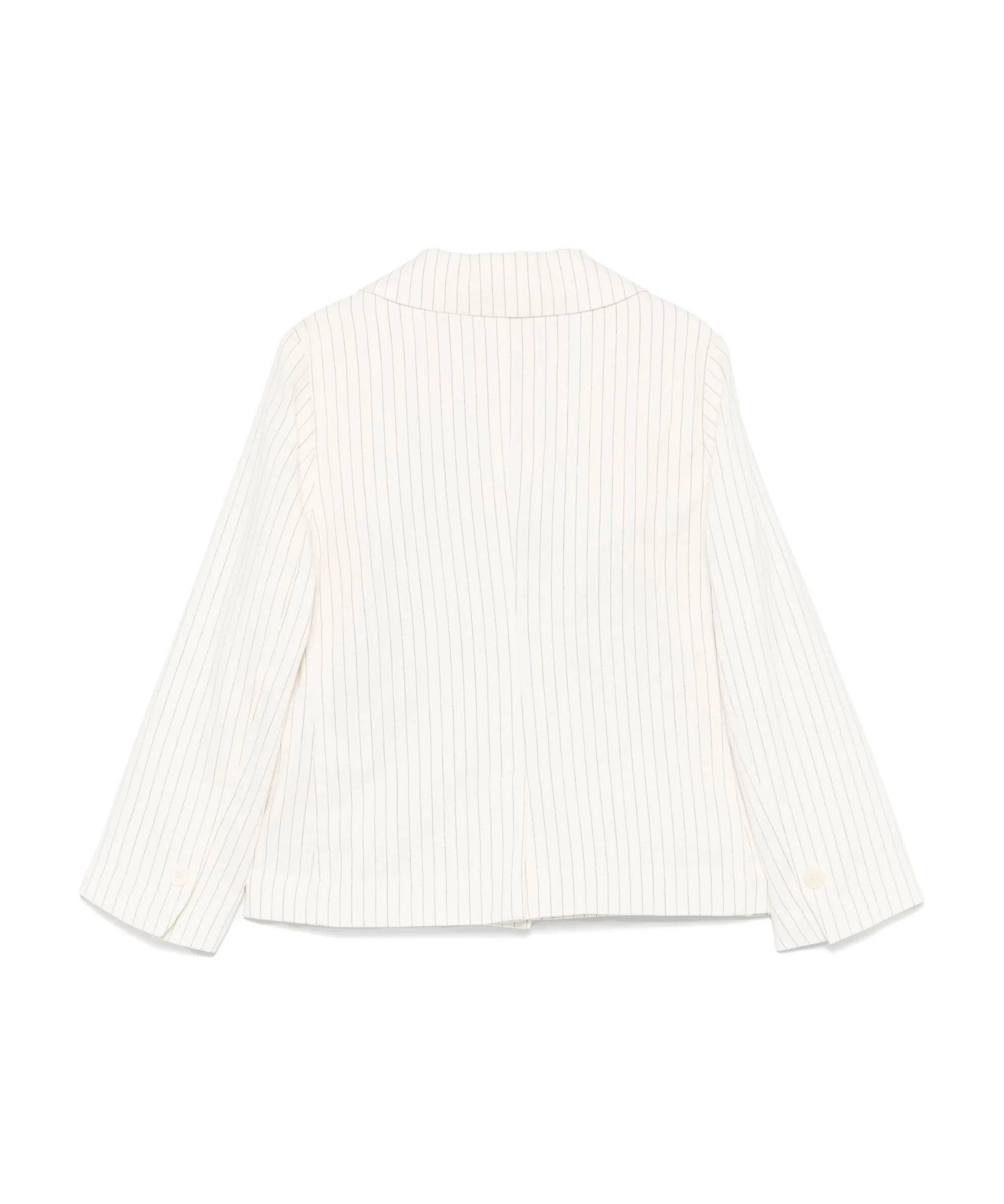 Il Gufo Pinstriped Blazer In White