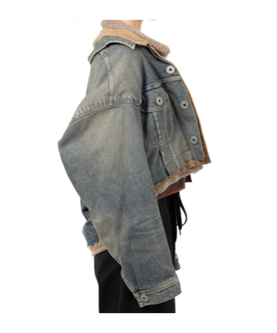 Miharayasuhiro Blue Triple Layered Denim Jacket In Blue