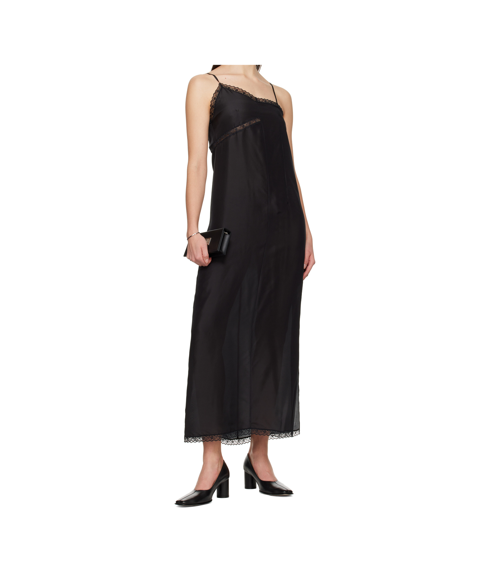 MM6 MAISON MARGIELA ASYMMETRIC SILK DRESS