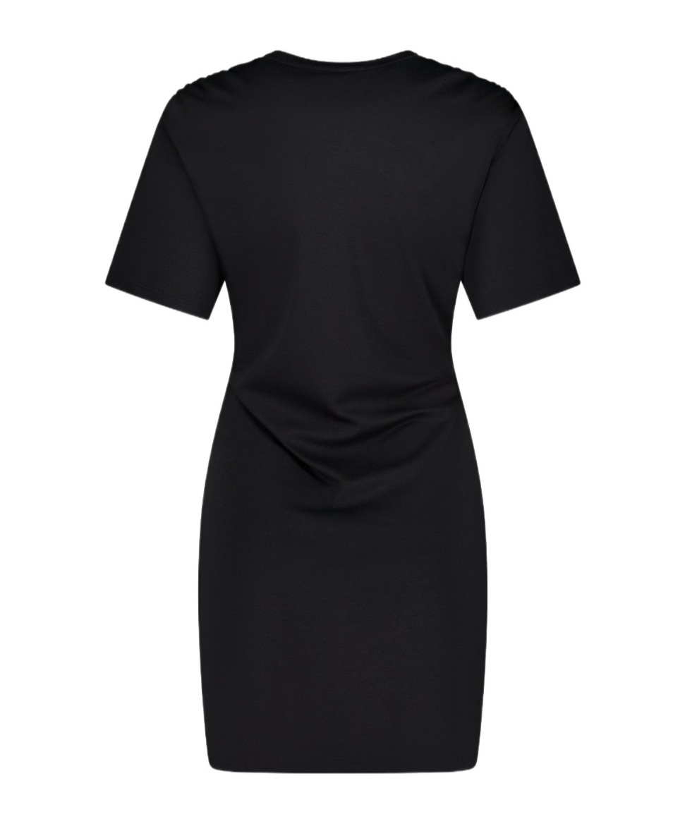 Theory A-line Short-sleeved Dress In Black