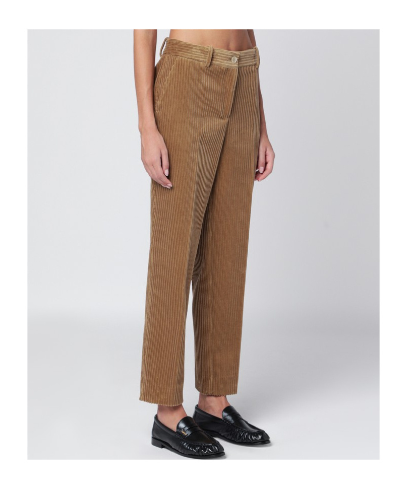 P.a.r.o.s.h Belt Loop Casual Pants In Brown