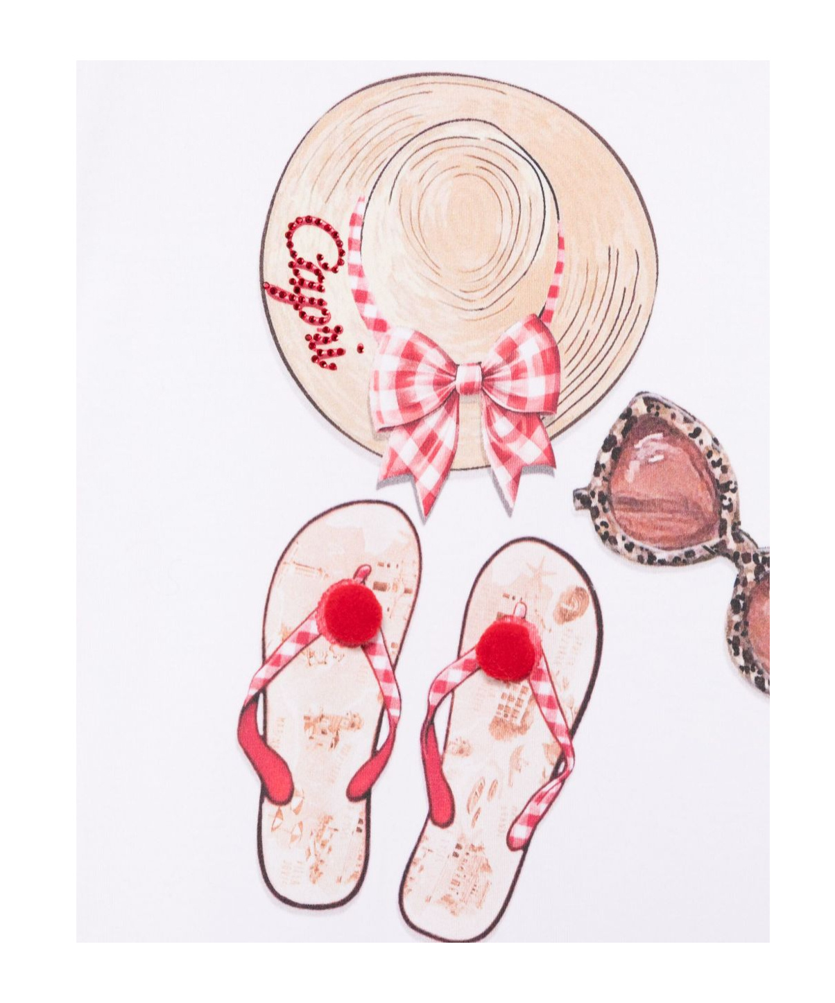 Monnalisa Capri-print T-shirt In Pink