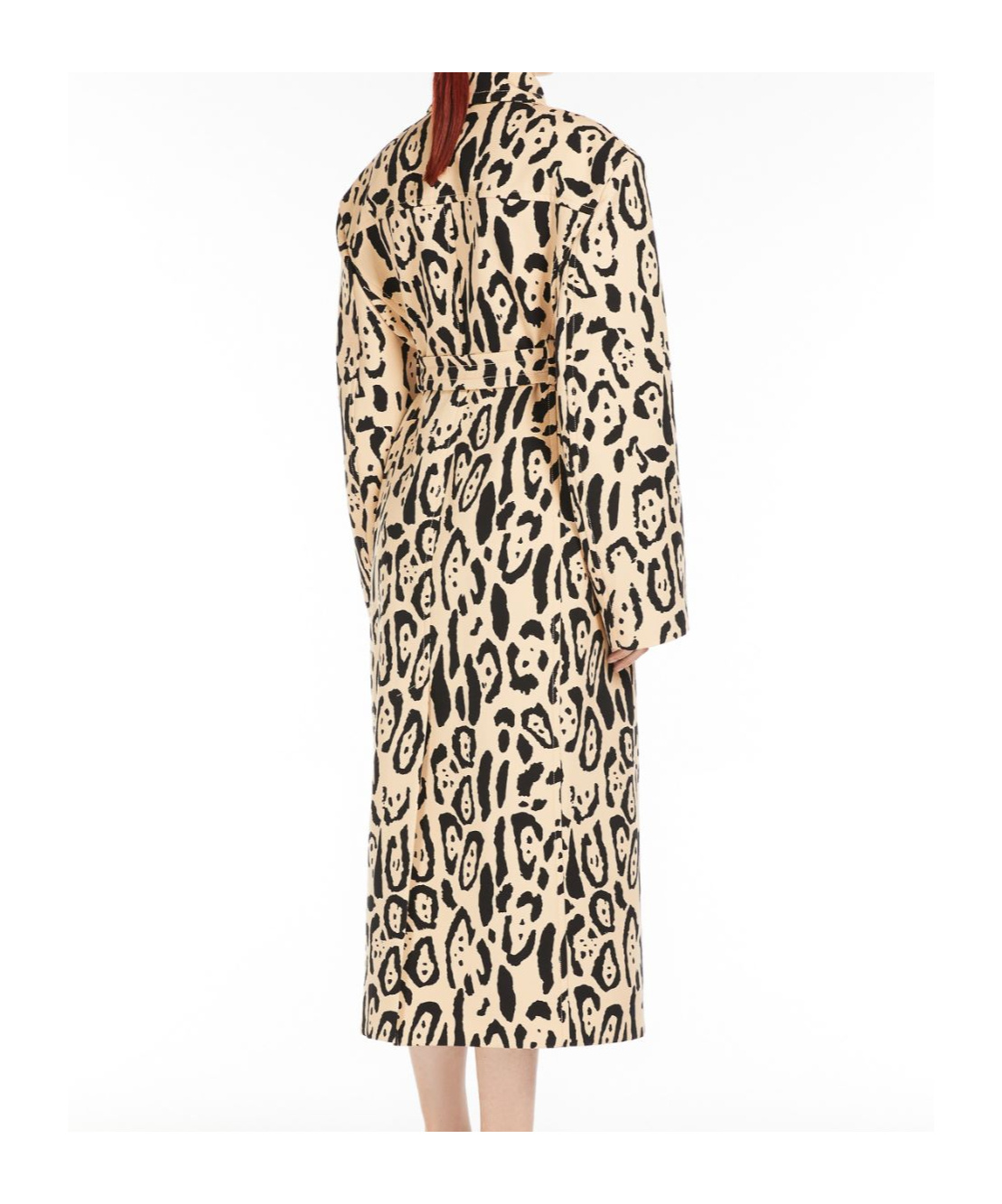 SPORTMAX SPORTMAX GREMBO ALL-OVER PATTERNED TRENCH COAT