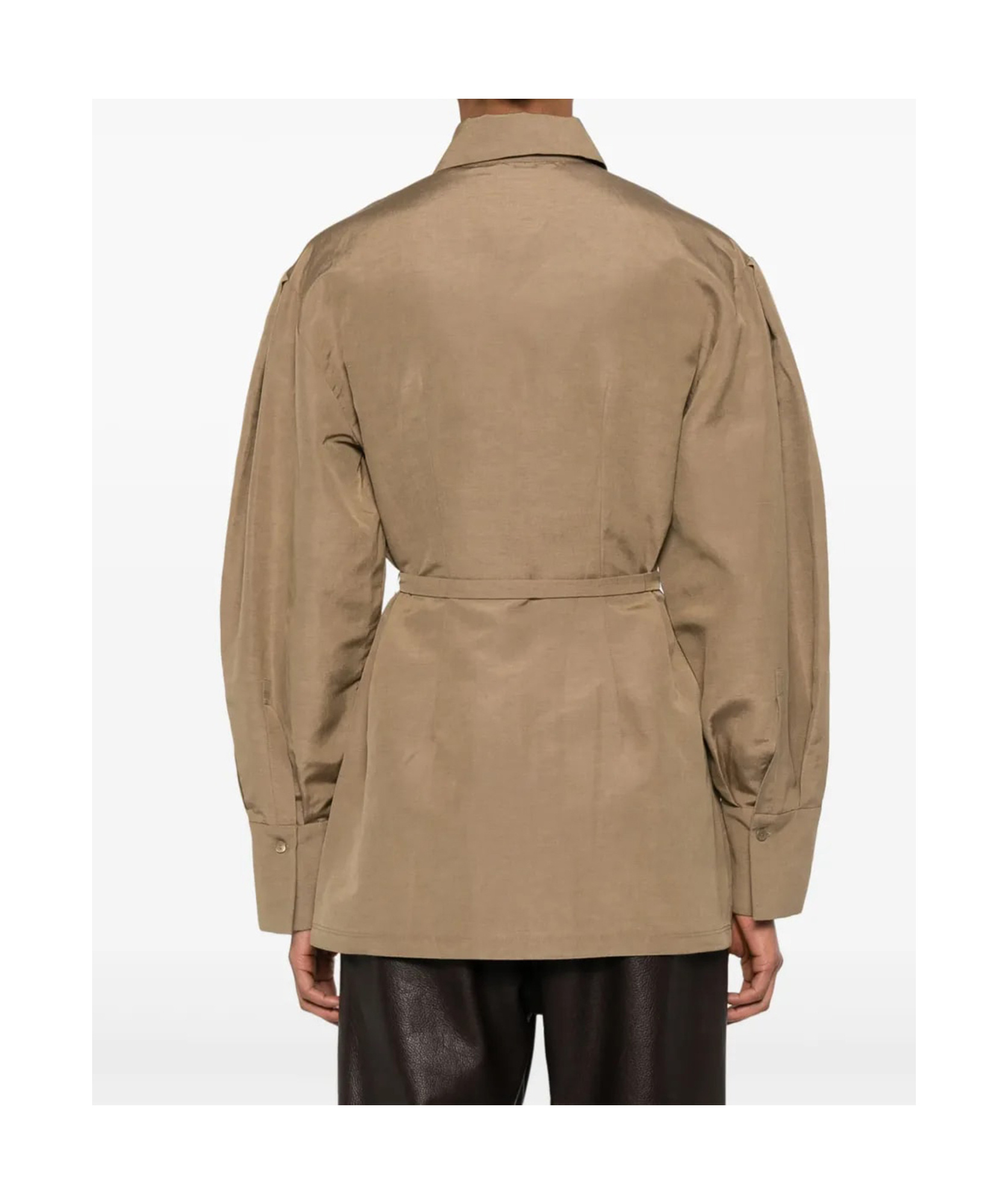 Max Mara Long Sleeve Casual Jacket In Nude