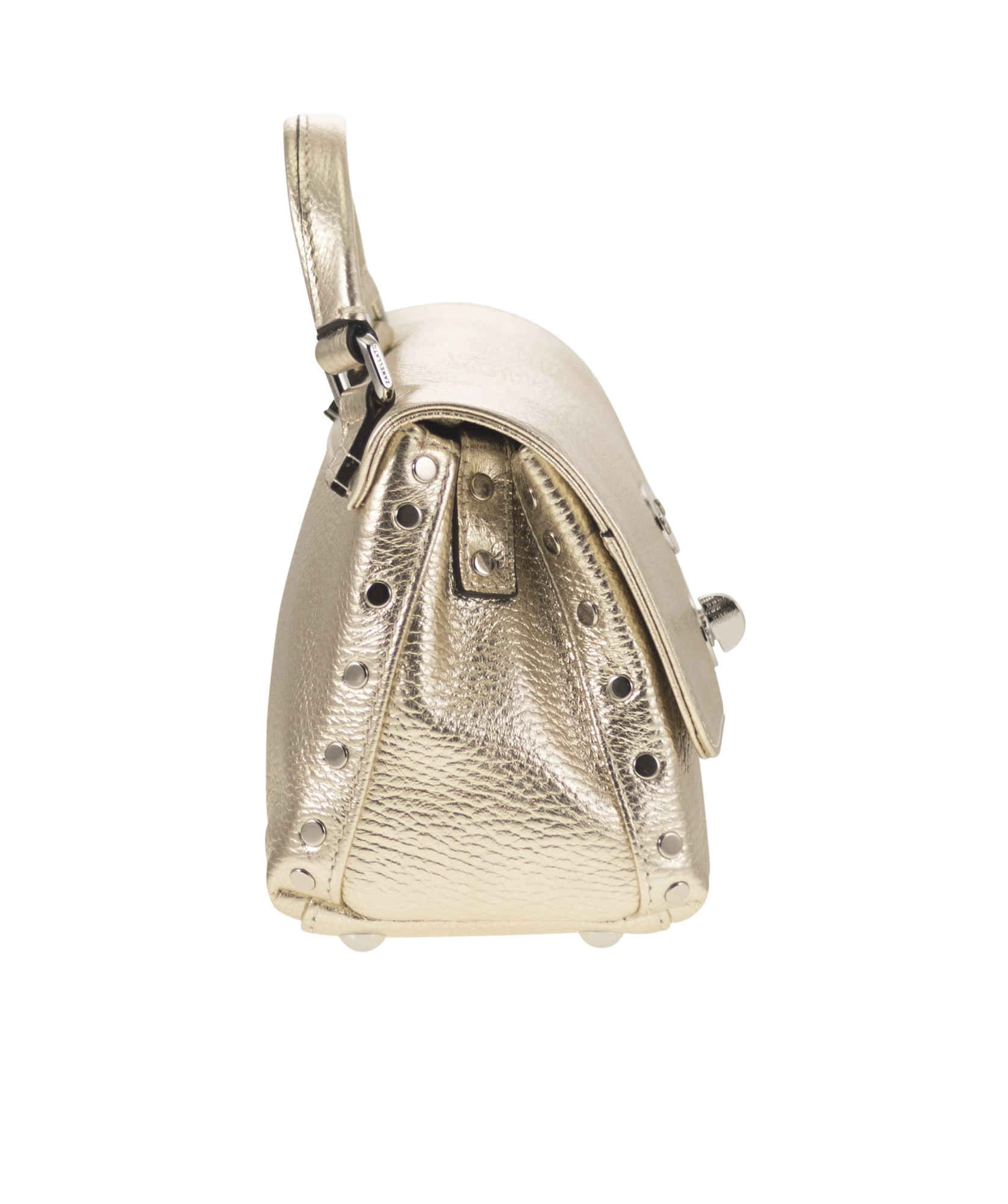 Shop Zanellato Flip Shoulder Bag In Nude