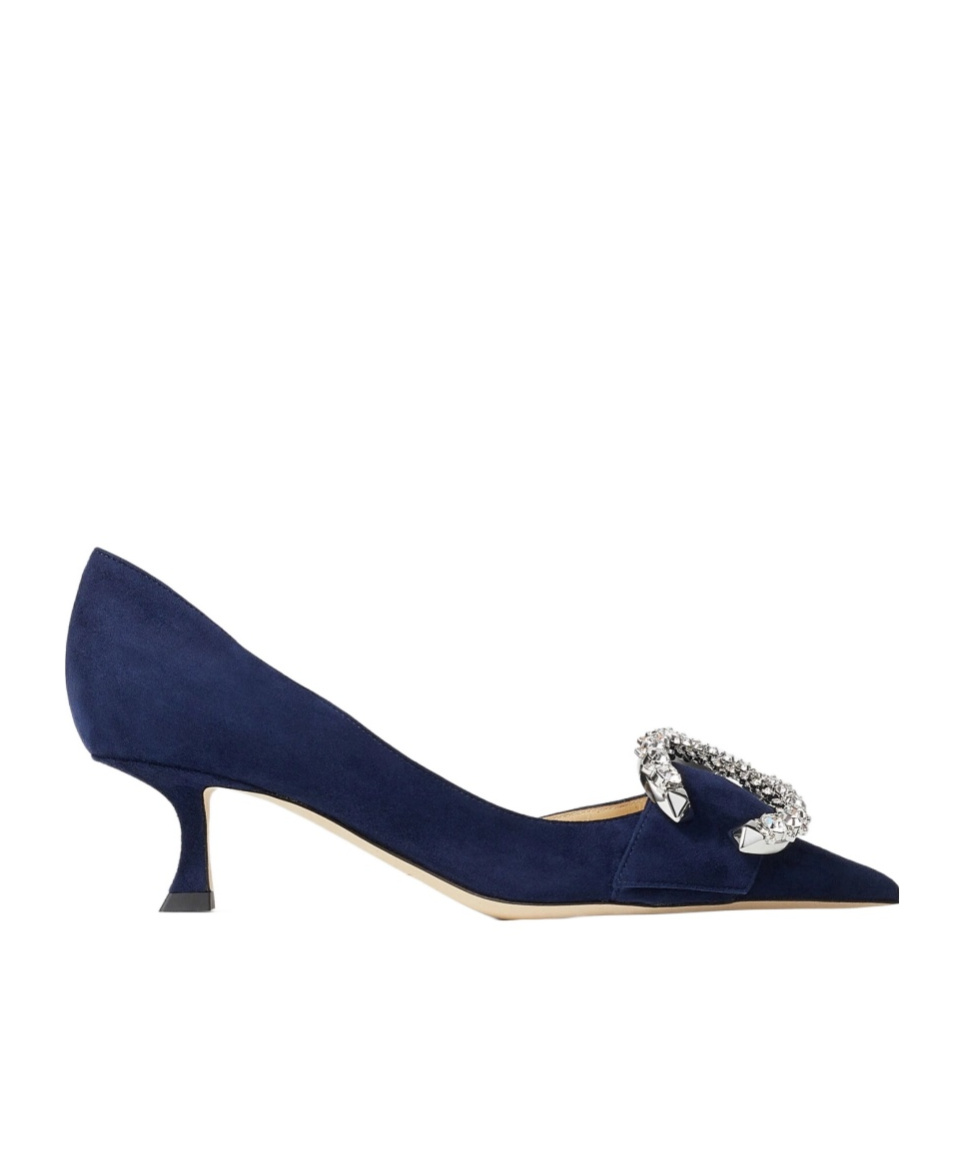 Jimmy Choo Melva Dorsay Pointed Heels In Black