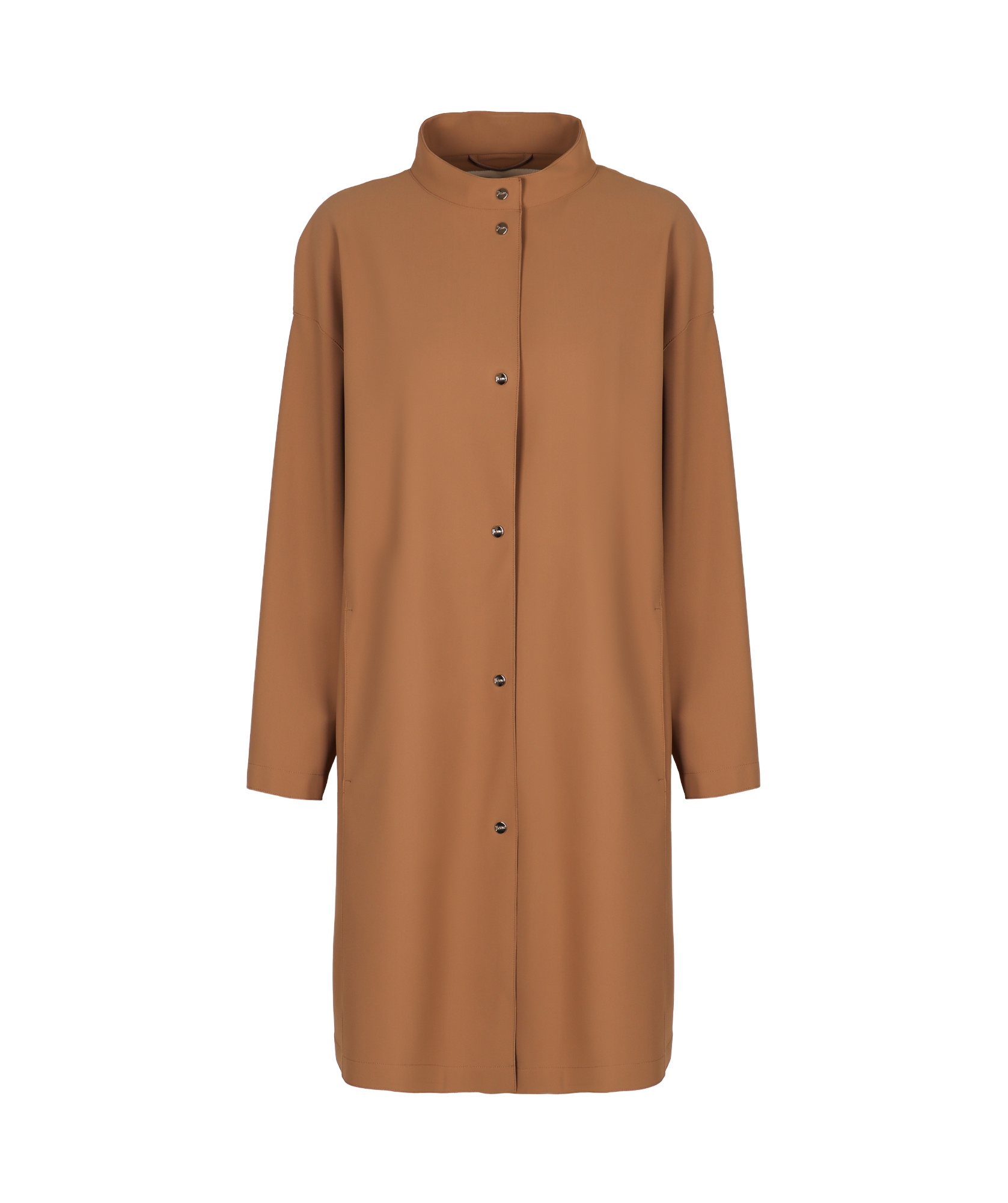 Herno Long Casual Jacket In Brown