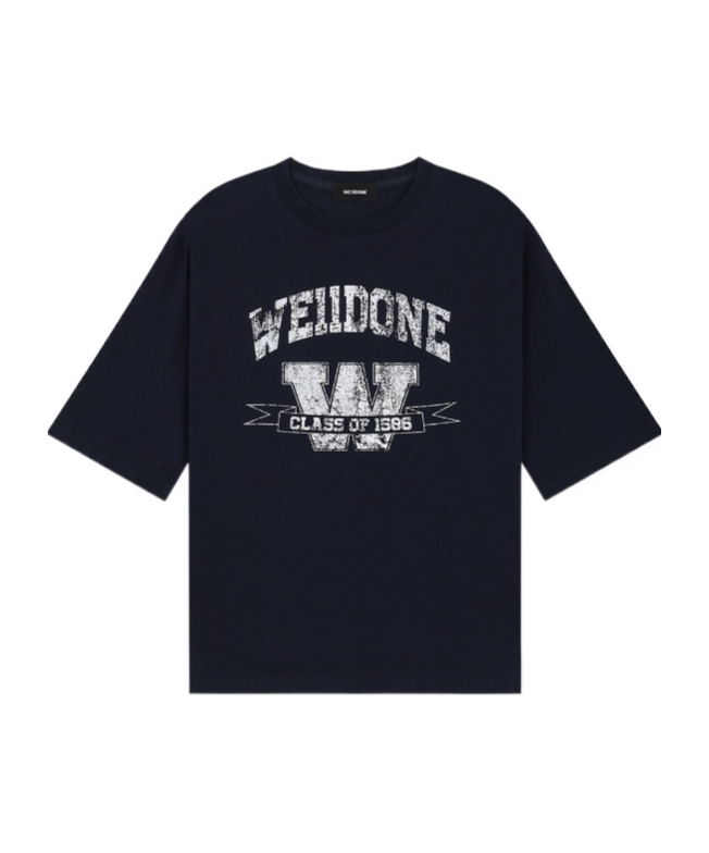 We11 Done Short-sleeved T-shirt In Blue