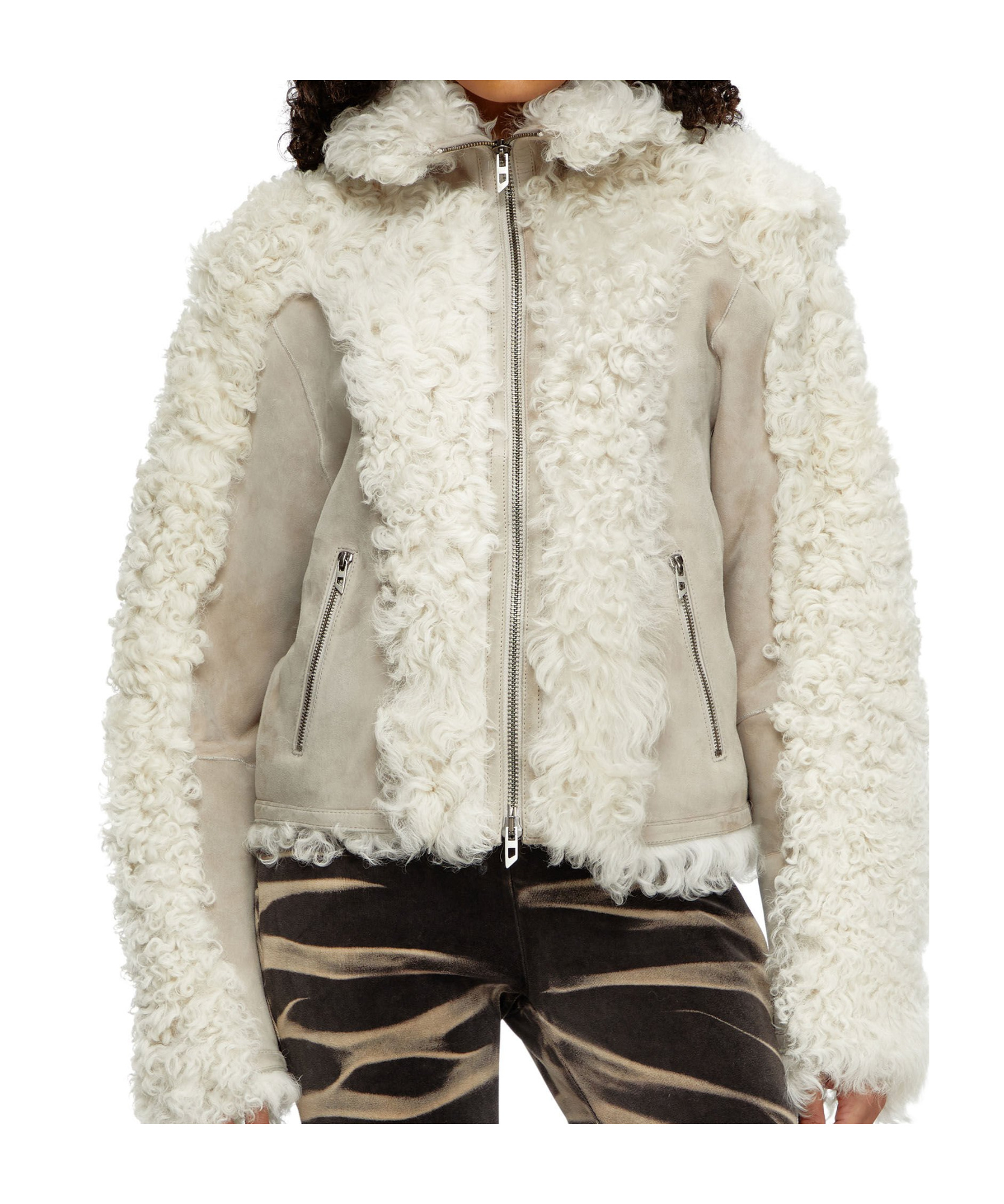 Diesel L-aurel Jacket In White