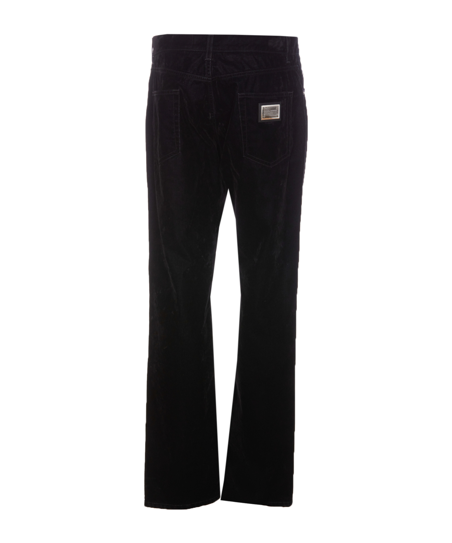 Dolce & Gabbana Men Black Wool Pant In Black