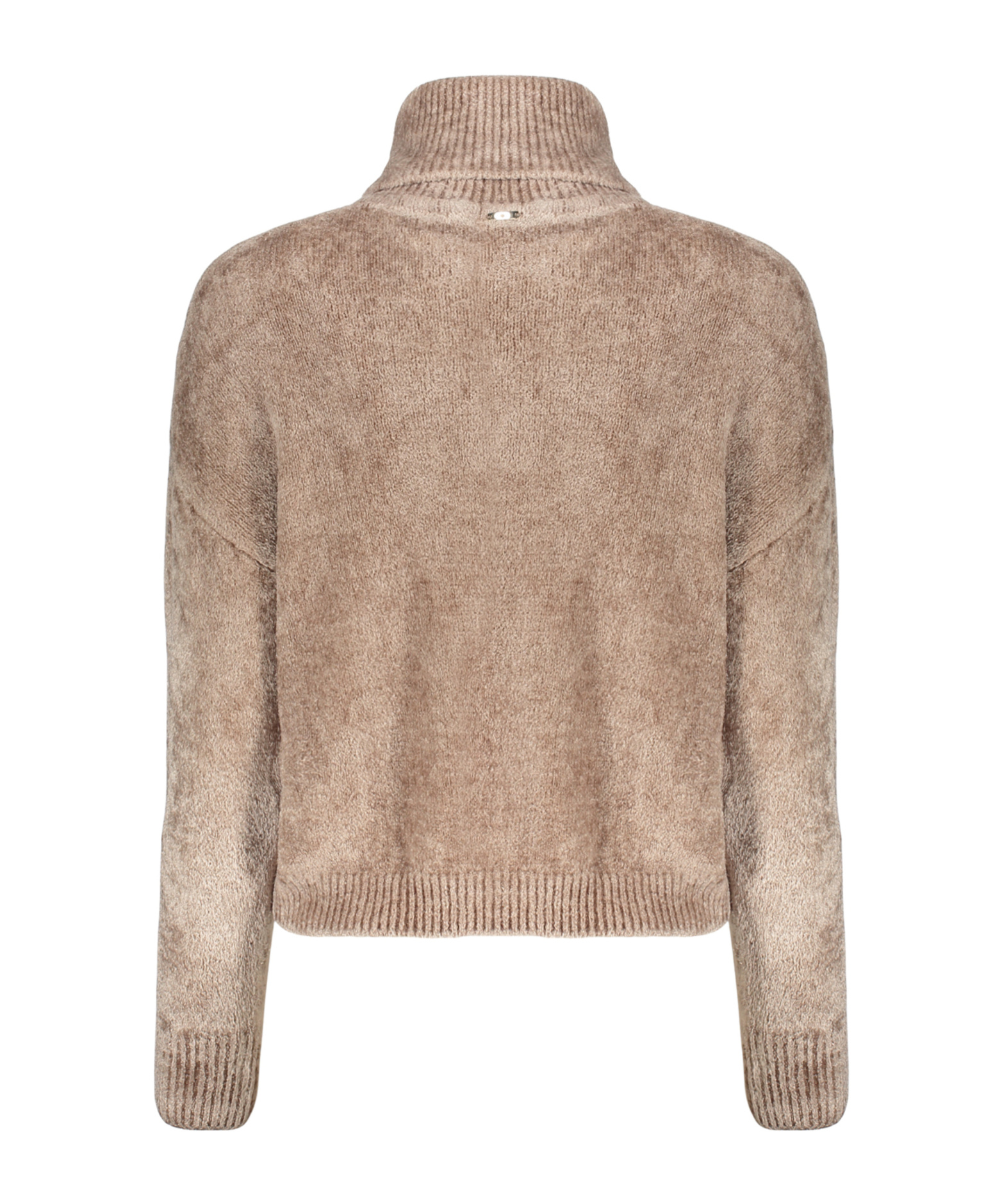 Herno Turtleneck Long-sleeved Sweater In Brown