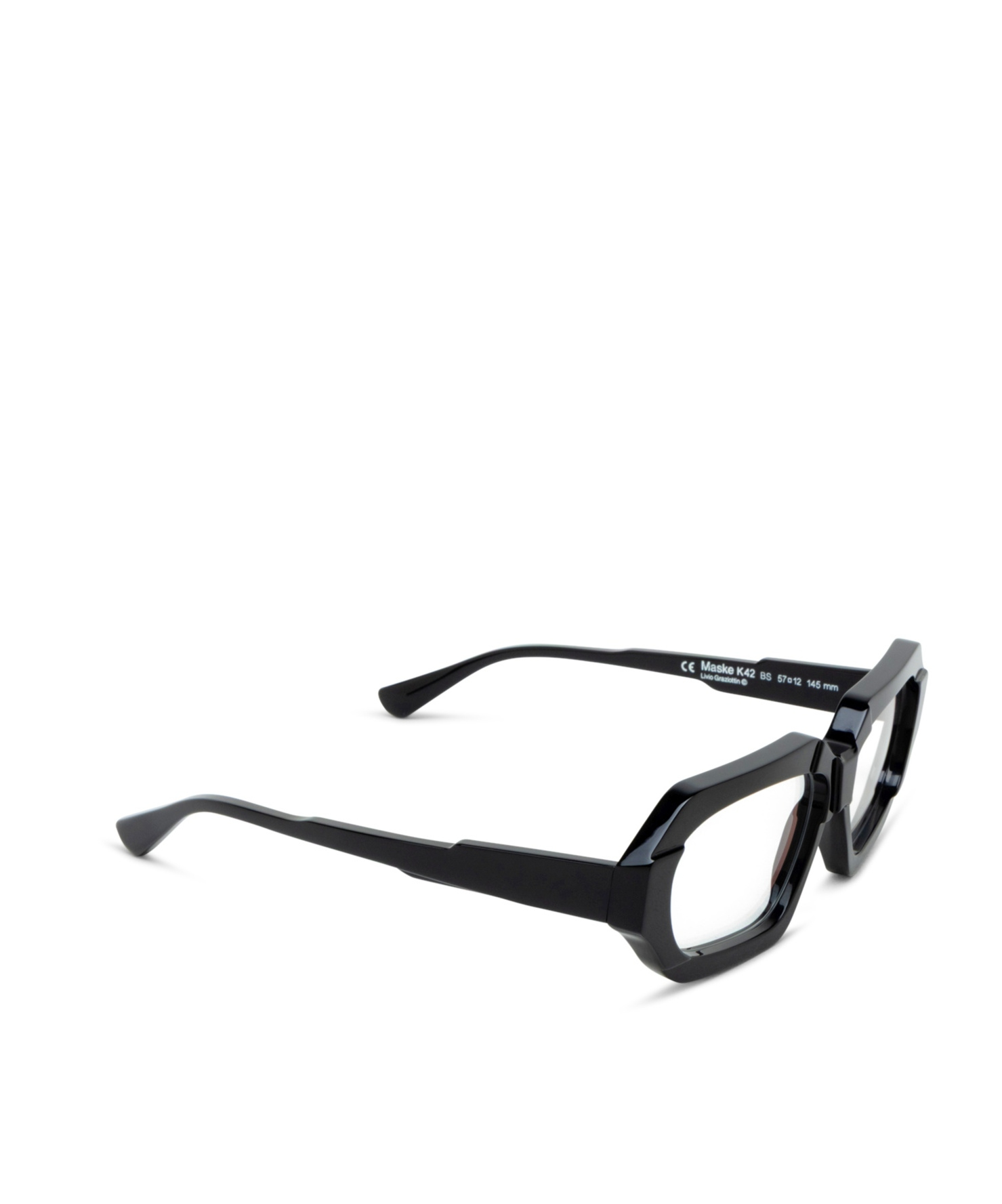 Kuboraum Geometric Flat Mirror In Black