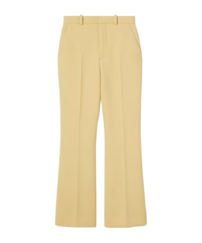 Gucci Light Crepe Trousers In Nude