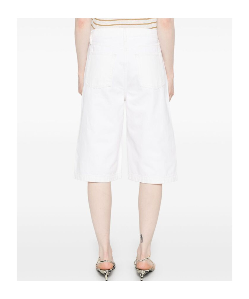 Frame The Boy High-rise Denim Shorts In White