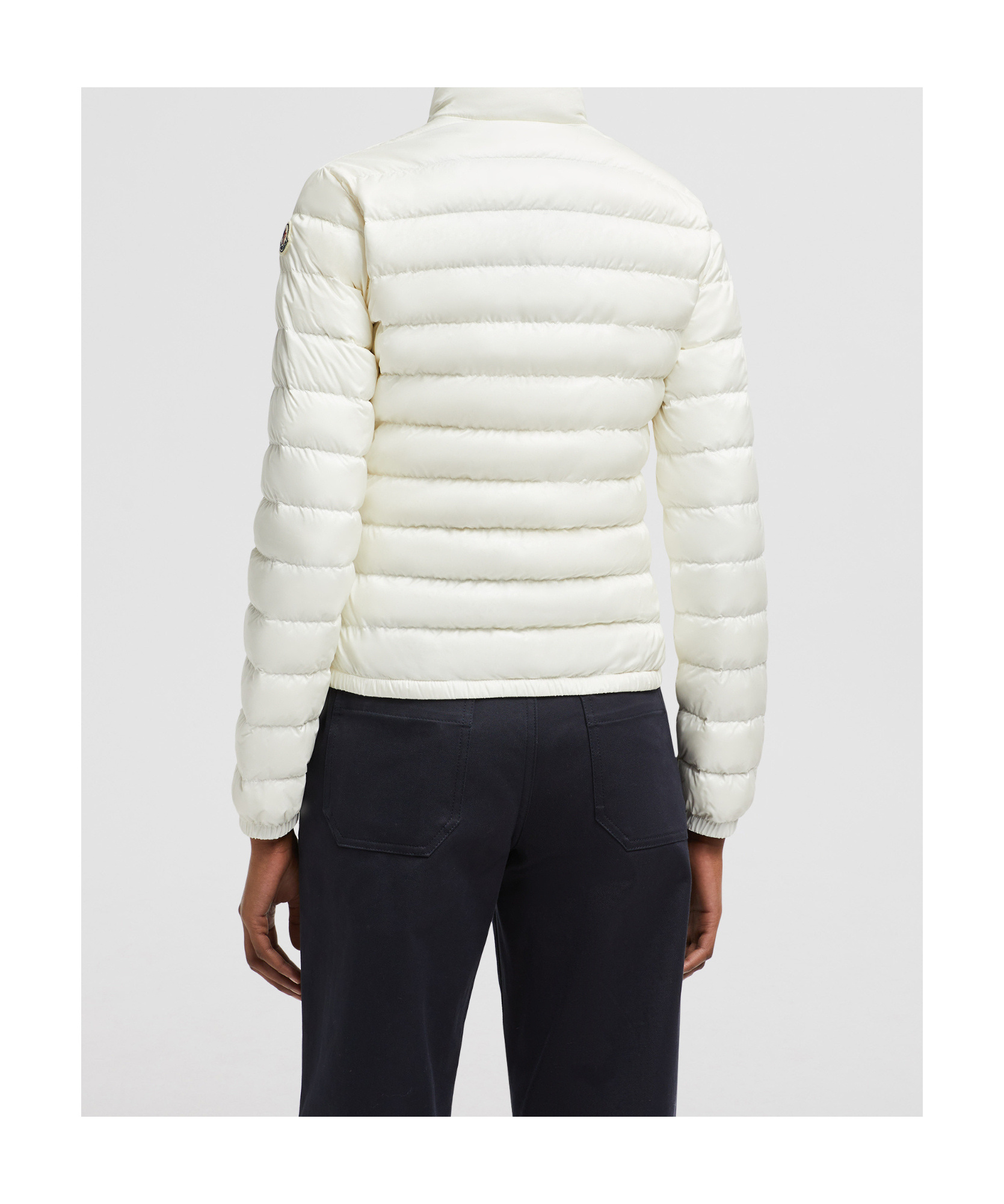 Shop Moncler Lans Packable Short Down Jacket In White