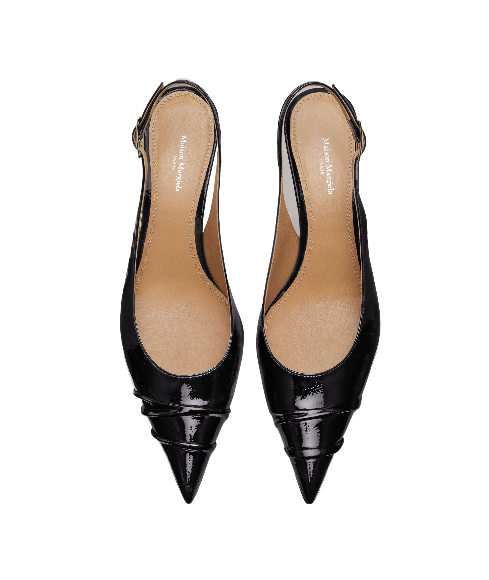 Maison Margiela Kinkies Slingback In Black