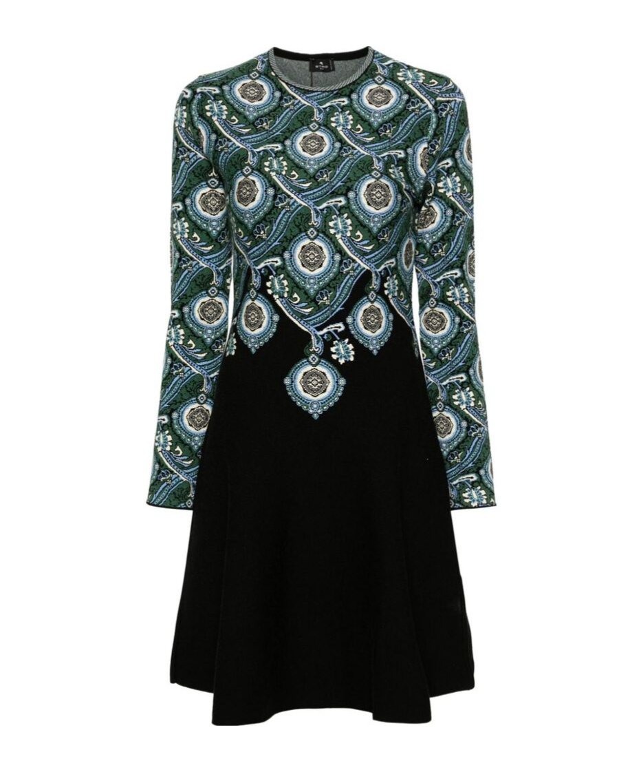 ETRO LONG-SLEEVED PRINTED DRESS 