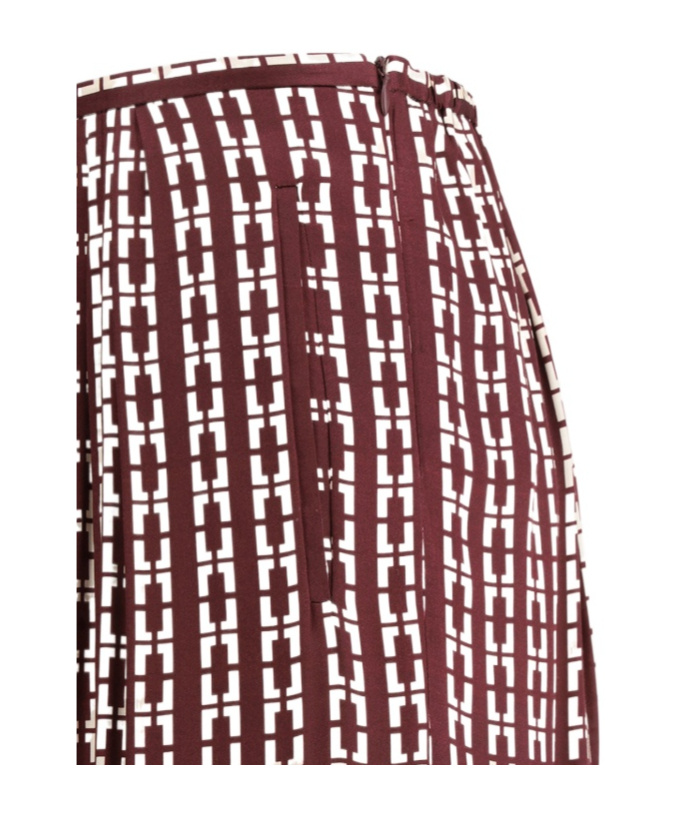 Shop Forte Forte Geometric Pattern Printed Trousers In Red