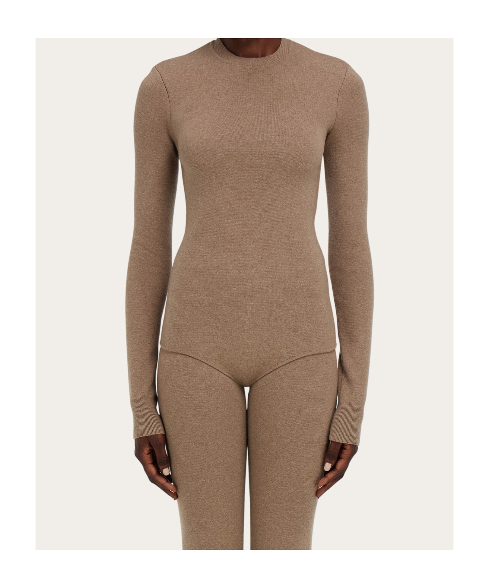 Ferragamo Jersey Body In Brown