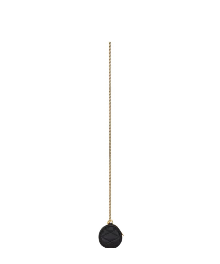 Saint Laurent Logo Shoulder Bag In Black