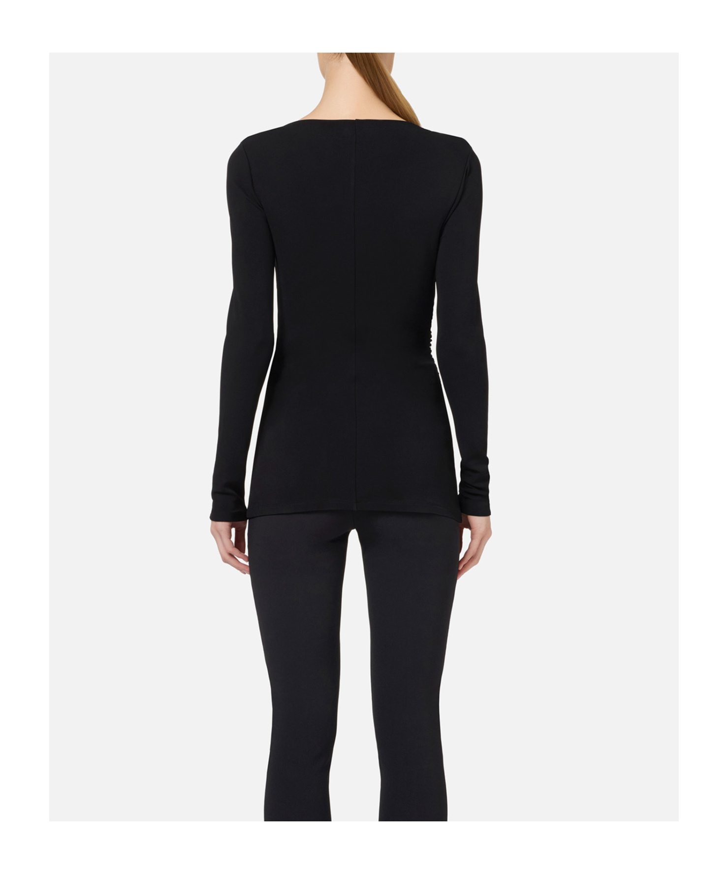 Elisabetta Franchi Long-sleeved Sweater In Black
