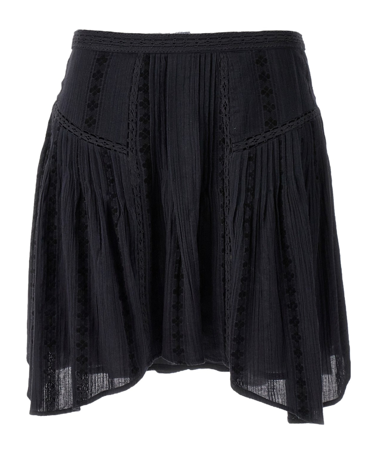 Isabel Marant Étoile Jorena Asymmetric-hem Mini Skirt In Black