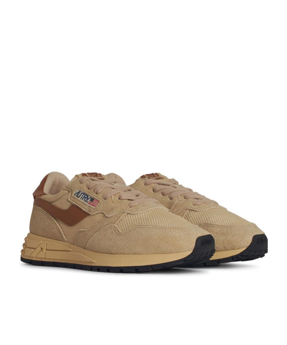 Autry Laced Sneakers In Nude