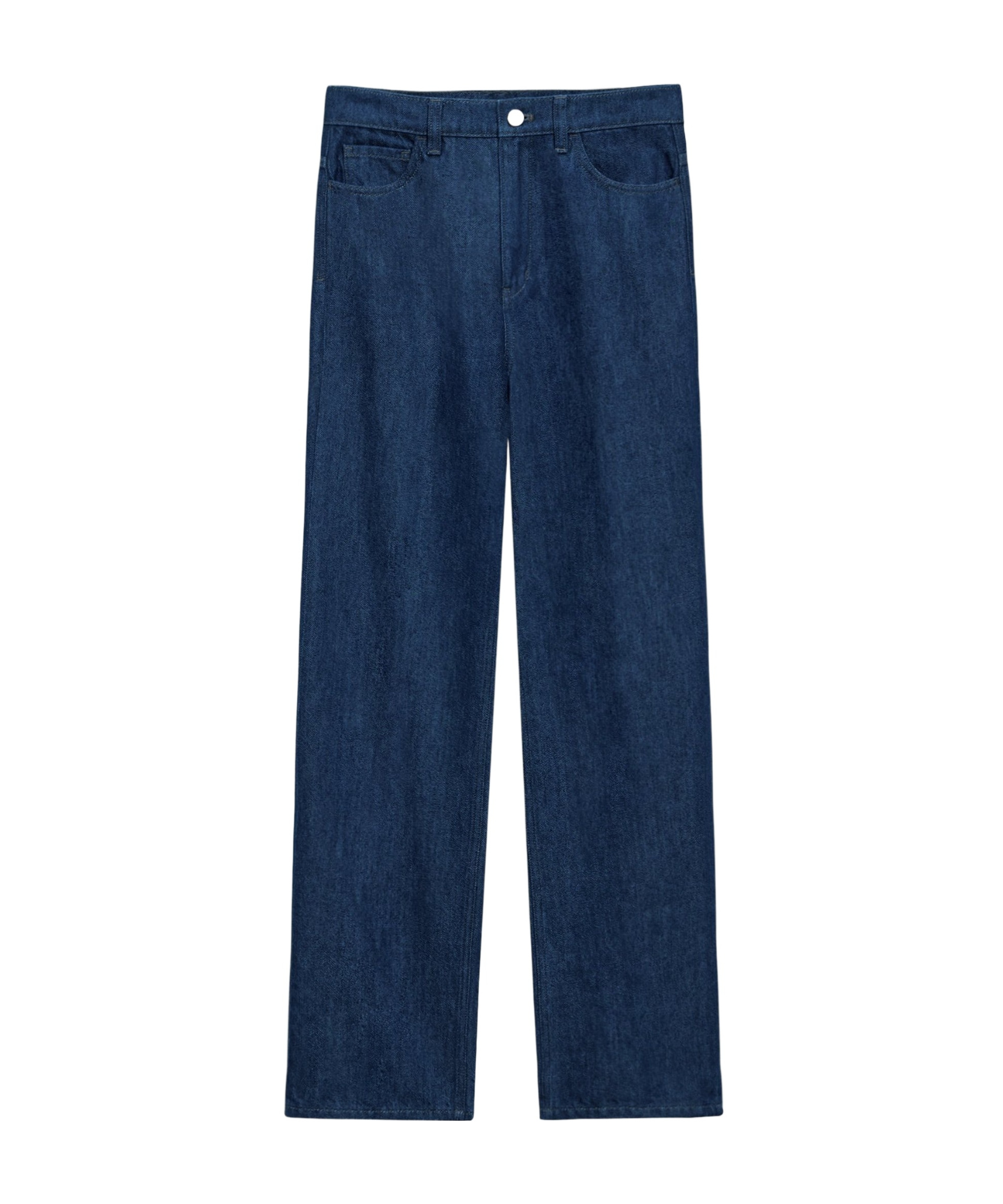 Theory High Waist Relaxed Fit Straight Leg Jeans