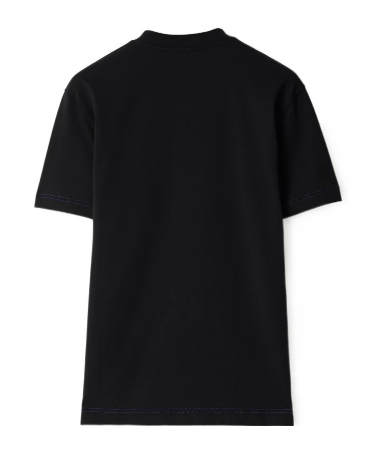 Burberry Ekd Cotton T-shirt In Black