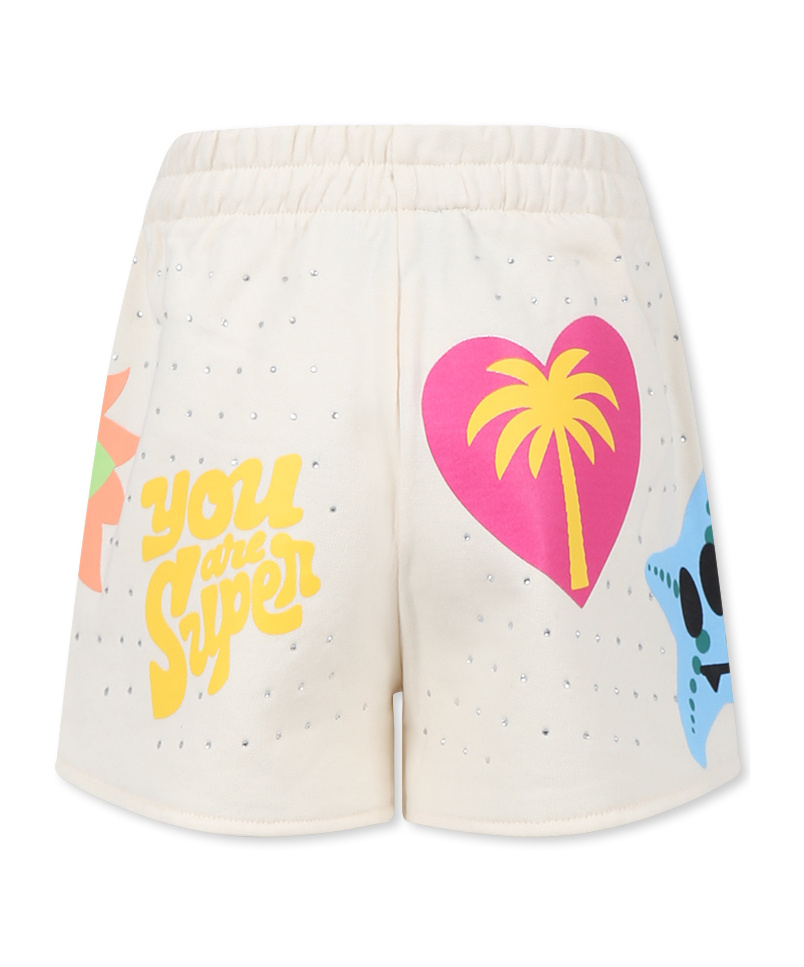 Barrow Pattern Shorts In White