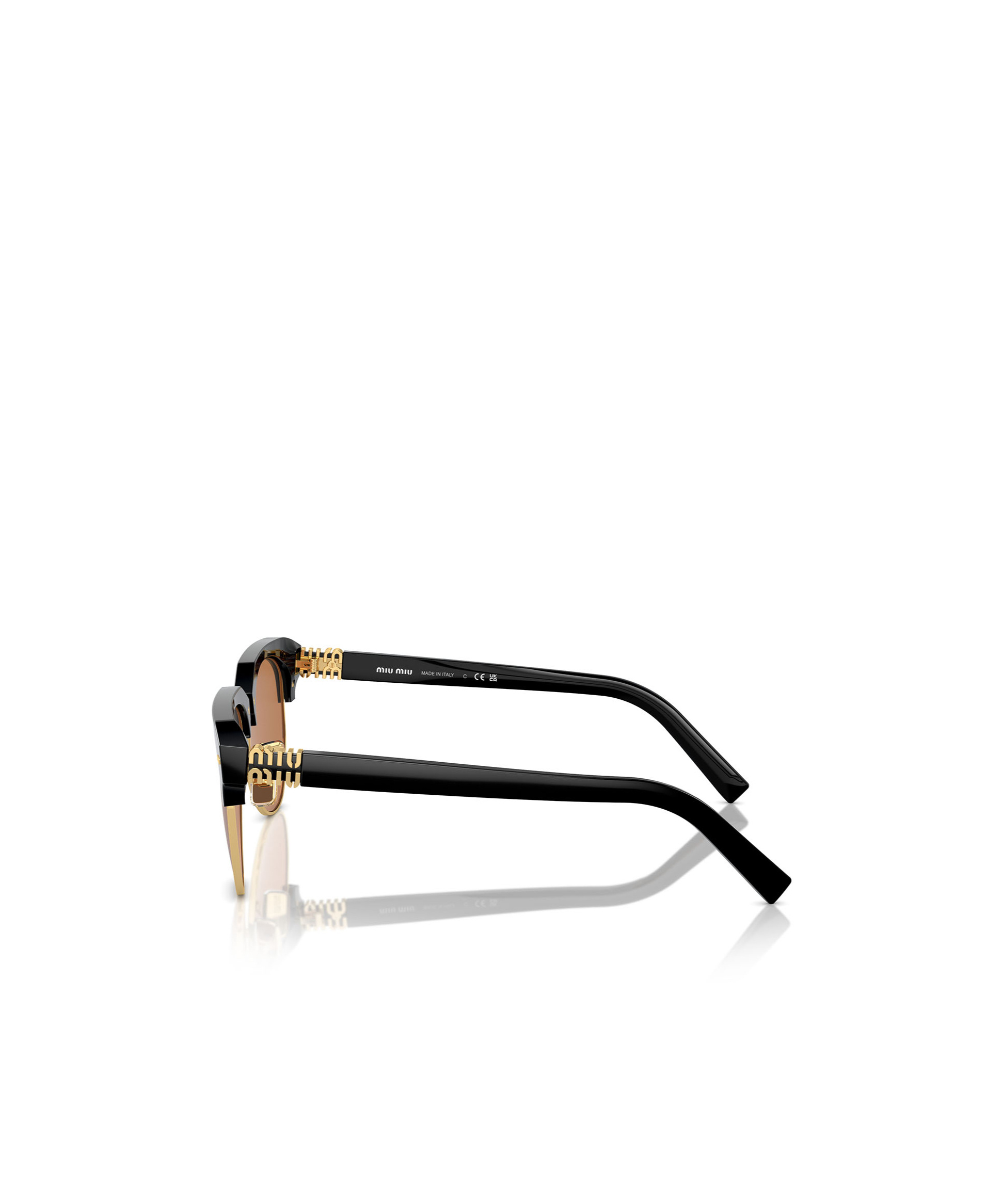 Miu Miu Eyewear Aviator Sunglasses In Brown