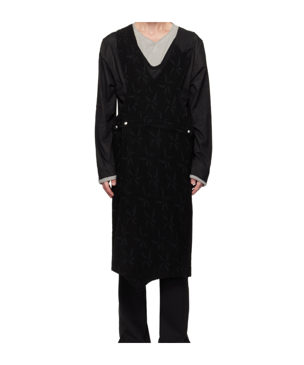 Kiko Kostadinov Sleeveless Apron Vest In Black