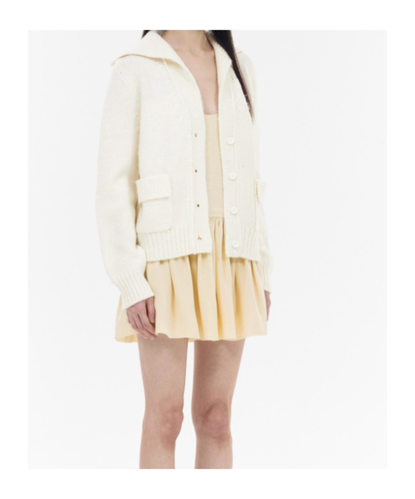 We11 Done Rib Long-sleeved Sweater In White