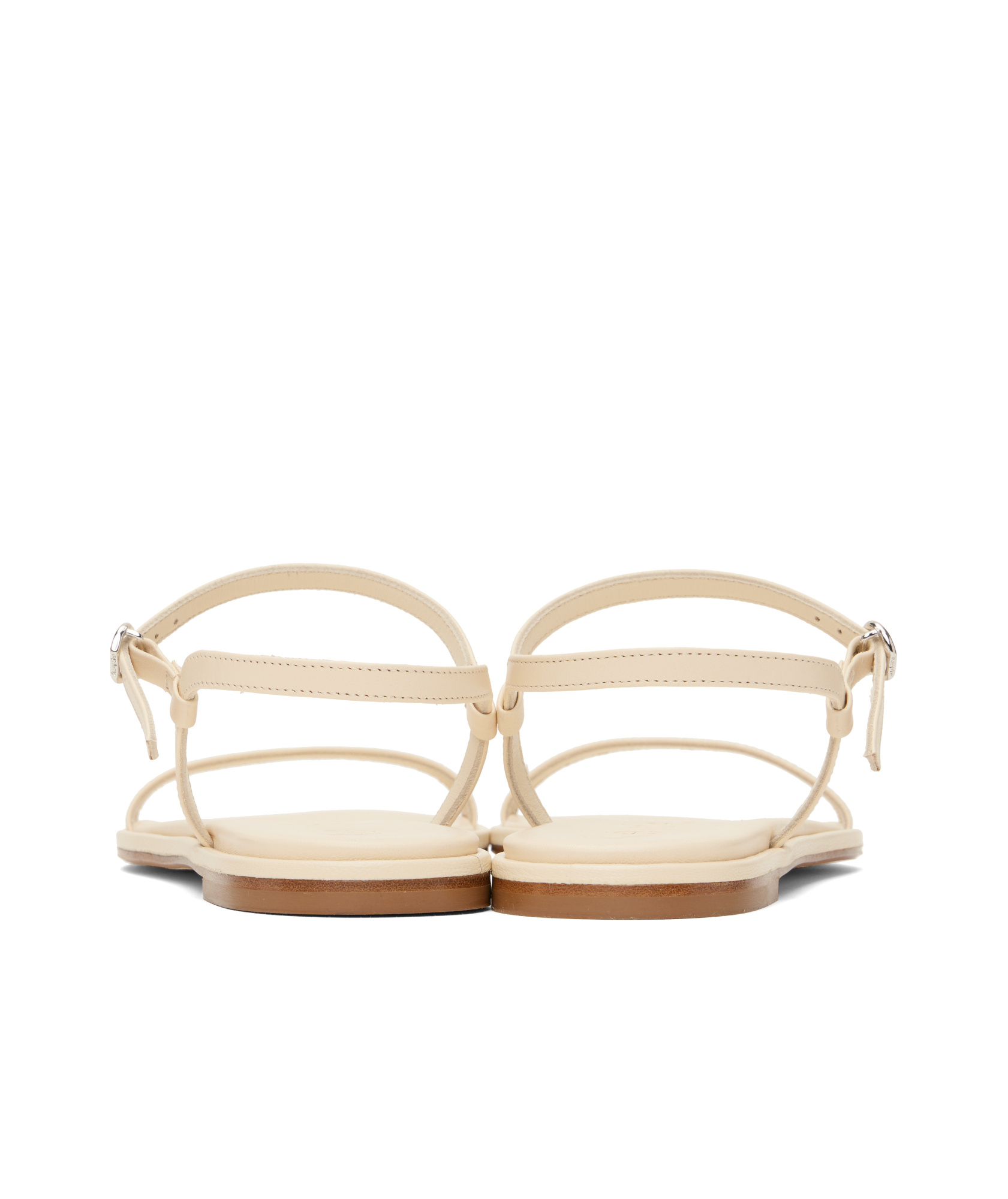 Aeyde Off-white Nettie Leather Sandals