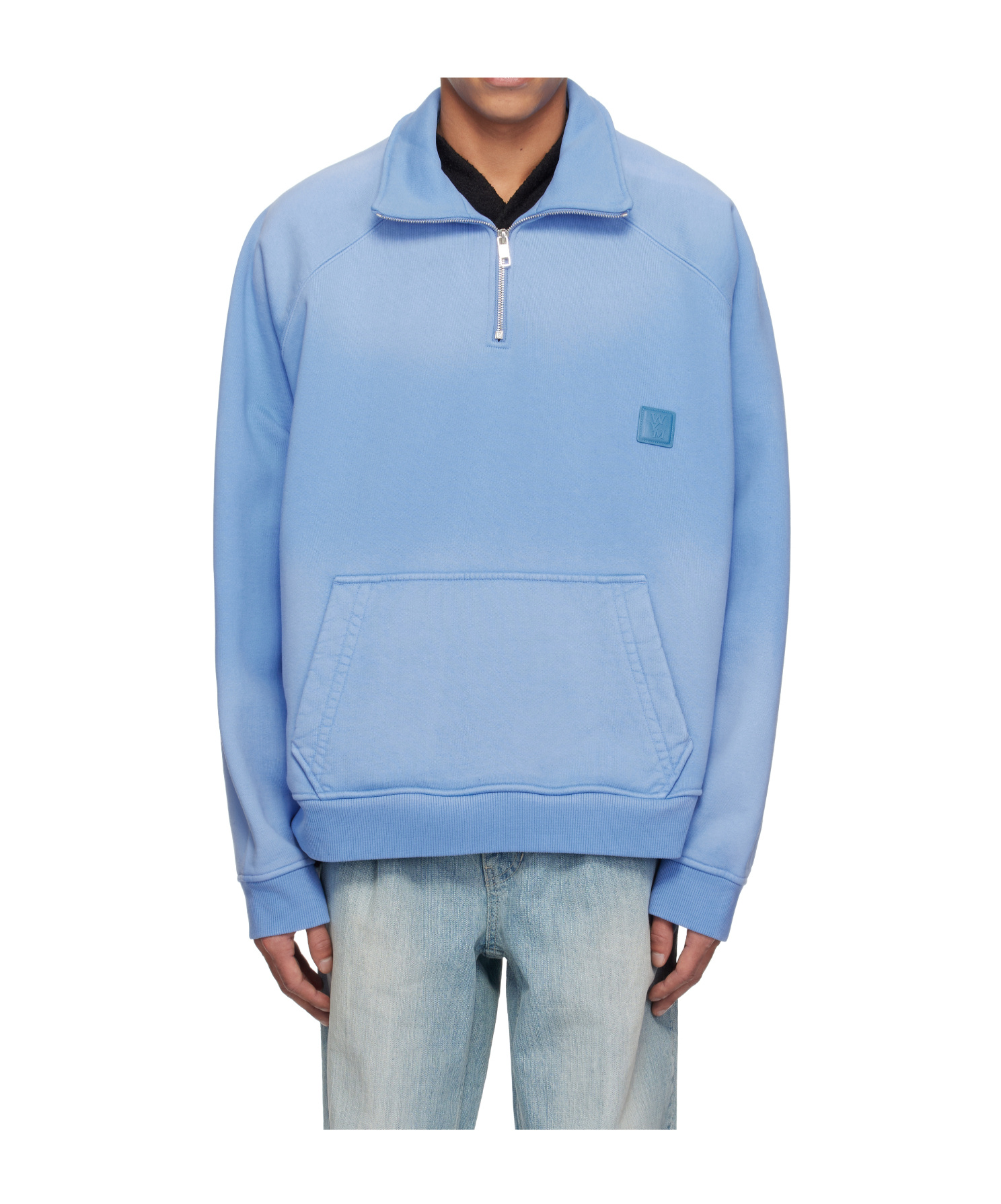 Shop Wooyoungmi Long-sleeved Pullover In Blue