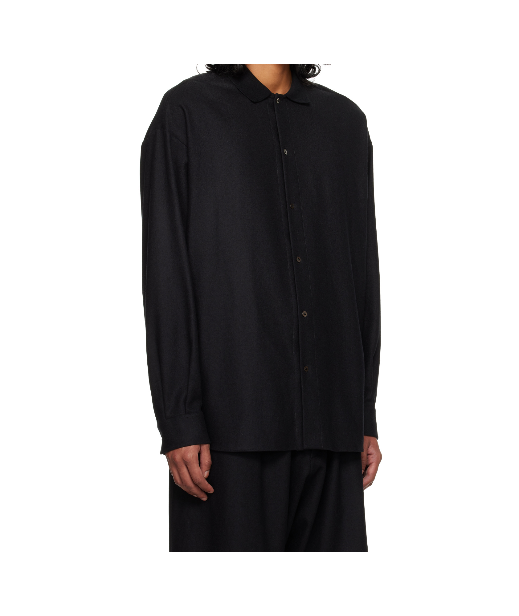 The Row Black Stendhal Shirt In Black