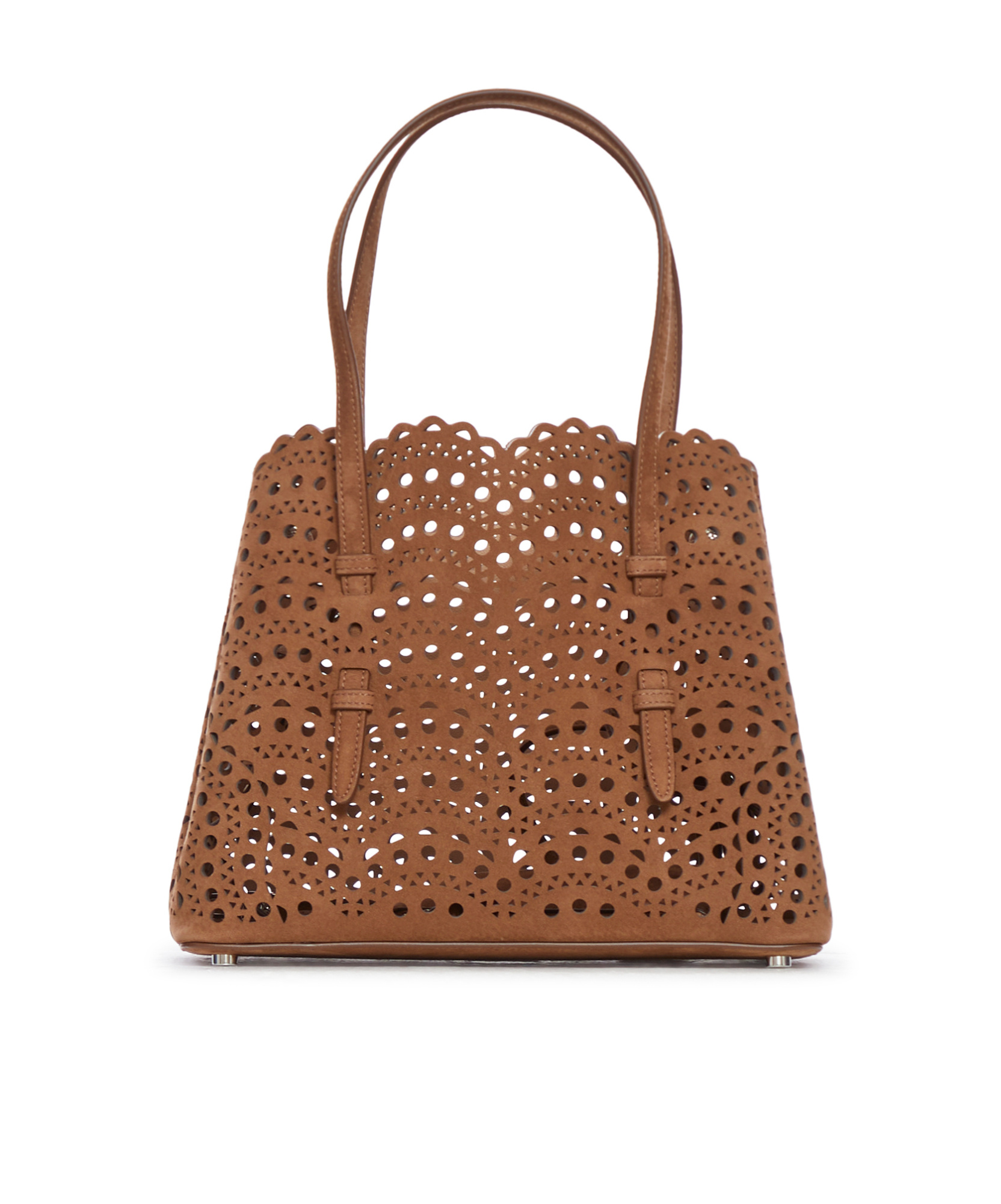 Alaïa Mina 25 Bag In Luxury Suede In Brown