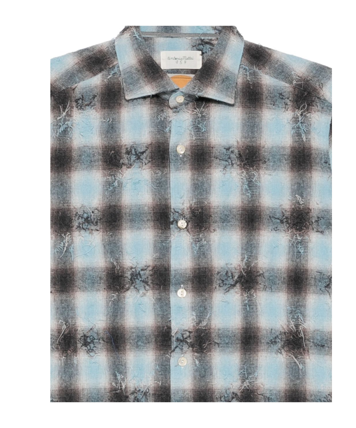Tintoria Mattei 954 Checked Shirt In Gray