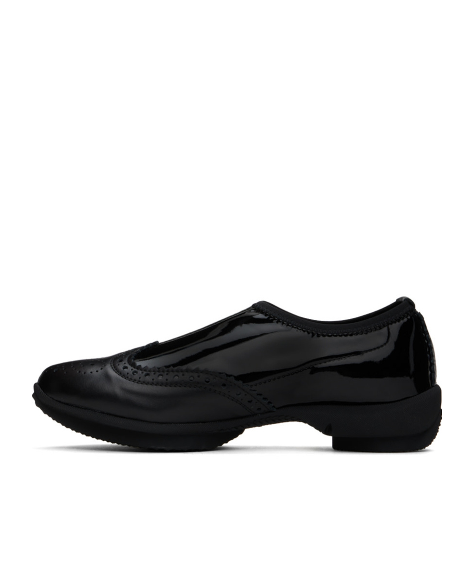 Kiko Kostadinov Sonia Slip On Brogue Shoes Onyx In Black