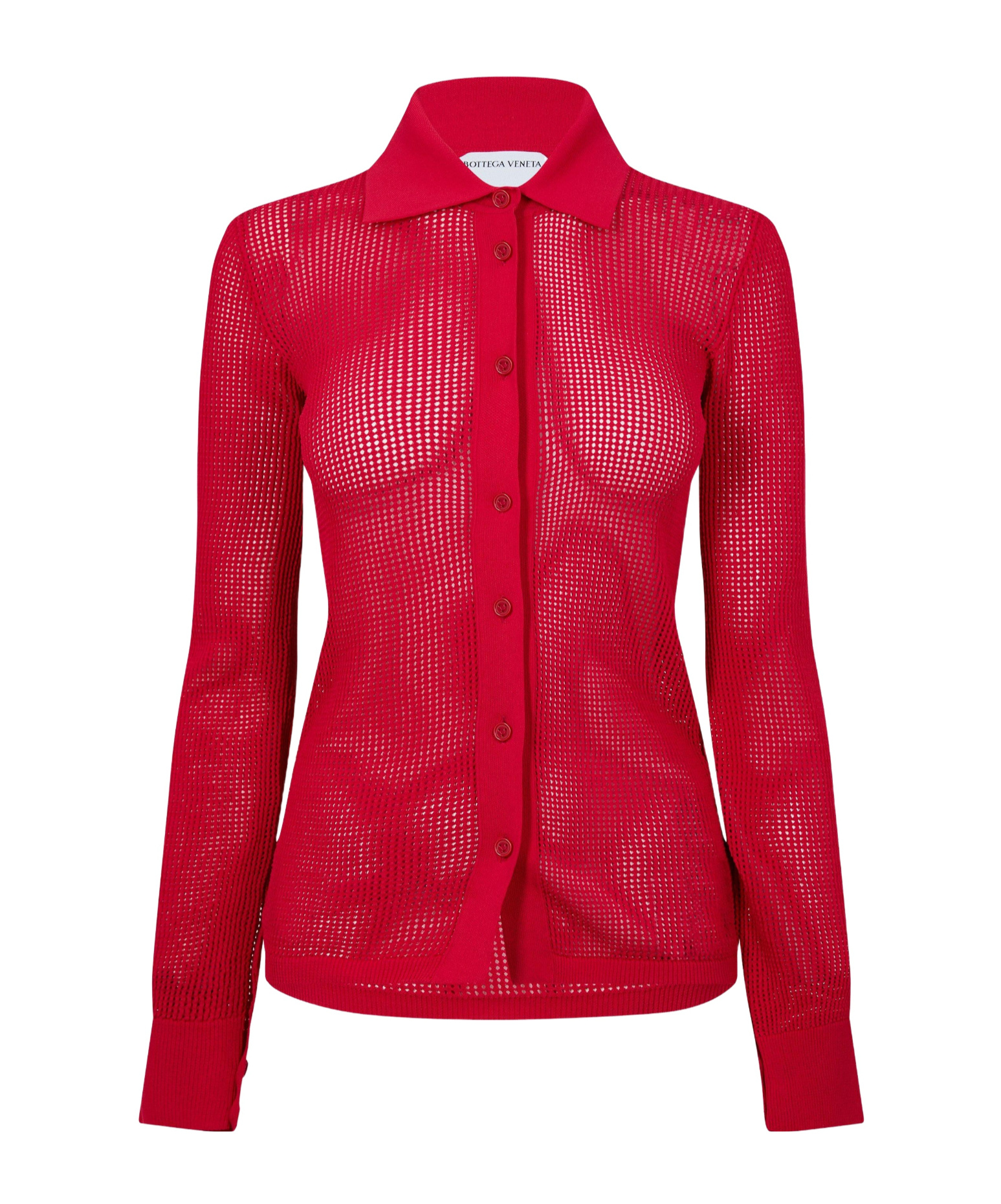Bottega Veneta Simple Knitted Sweater In Red