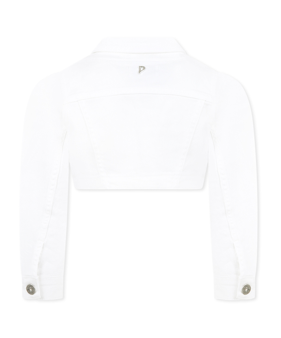Dondup Long-sleeved Jacket In White
