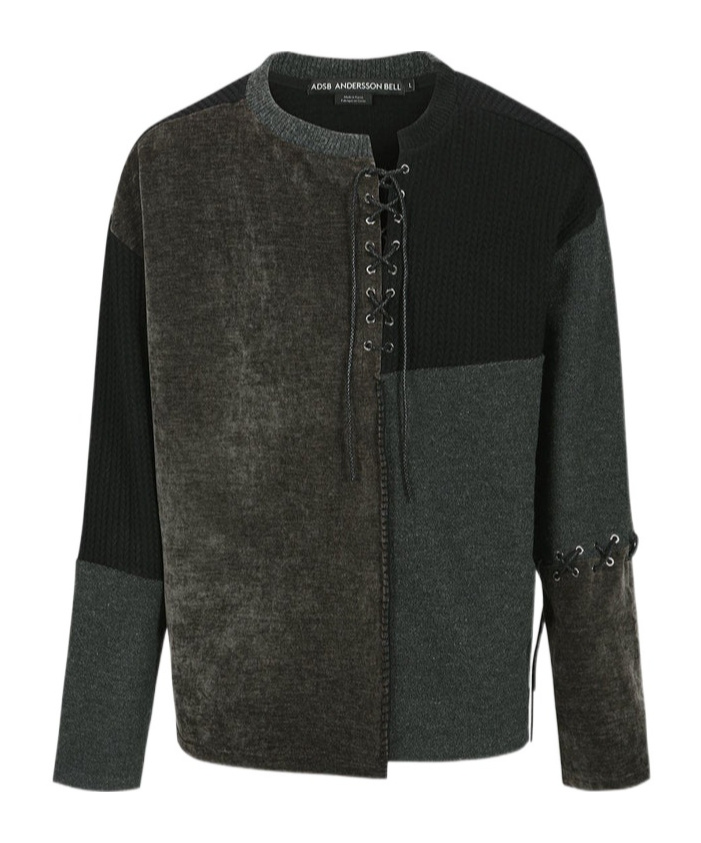 Andersson Bell Strap Loose Sweater In Black